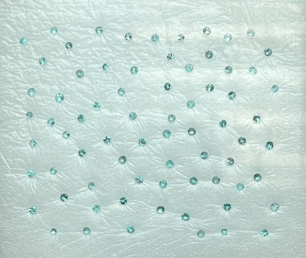 Luxury Promise 0.53ct ROUND SHAPE BRAZIL PARAIBA SET DXBCS6085