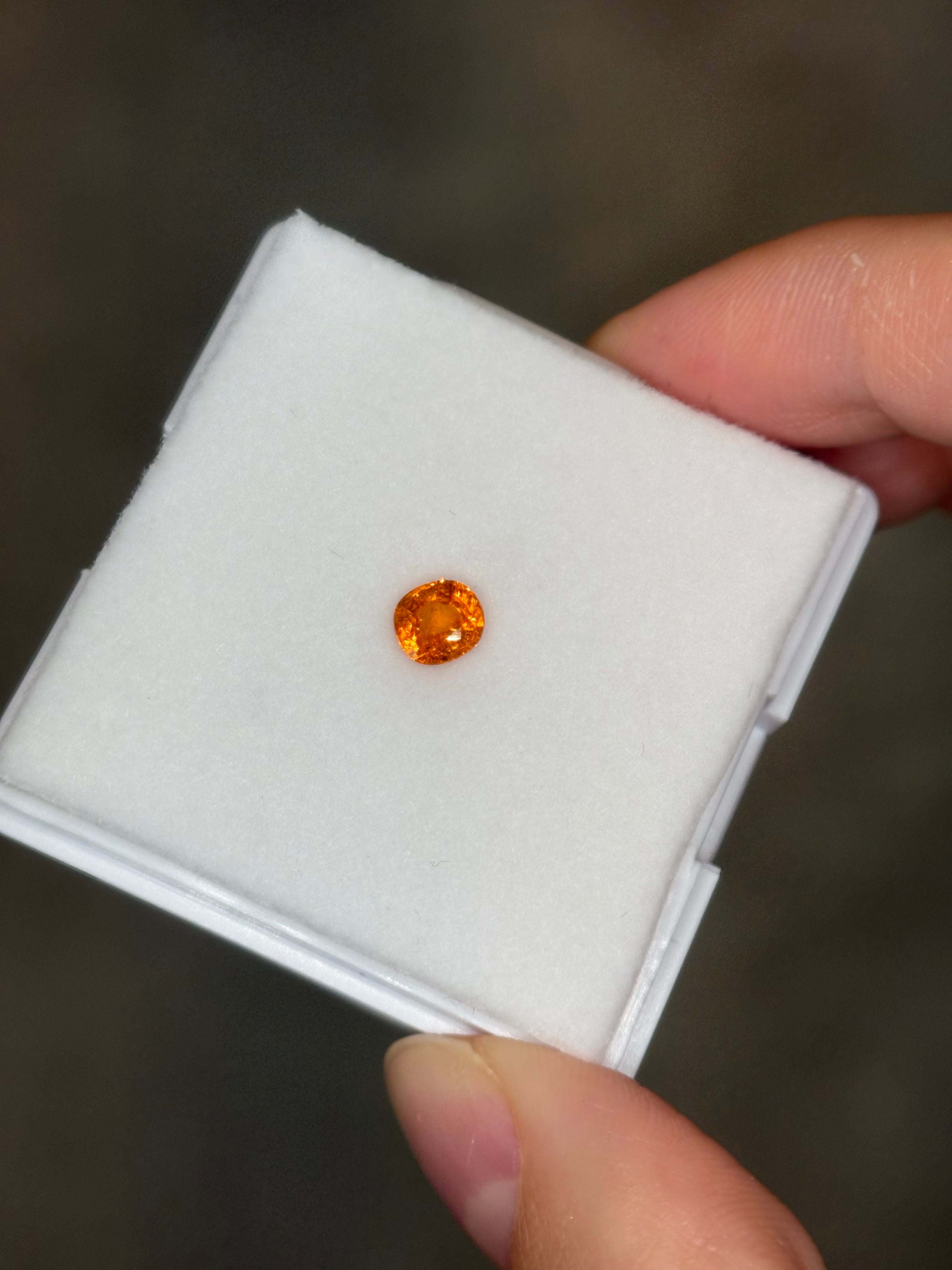 Luxury Promise 0.79ct Fanta Spessartine Round DXBCS5782