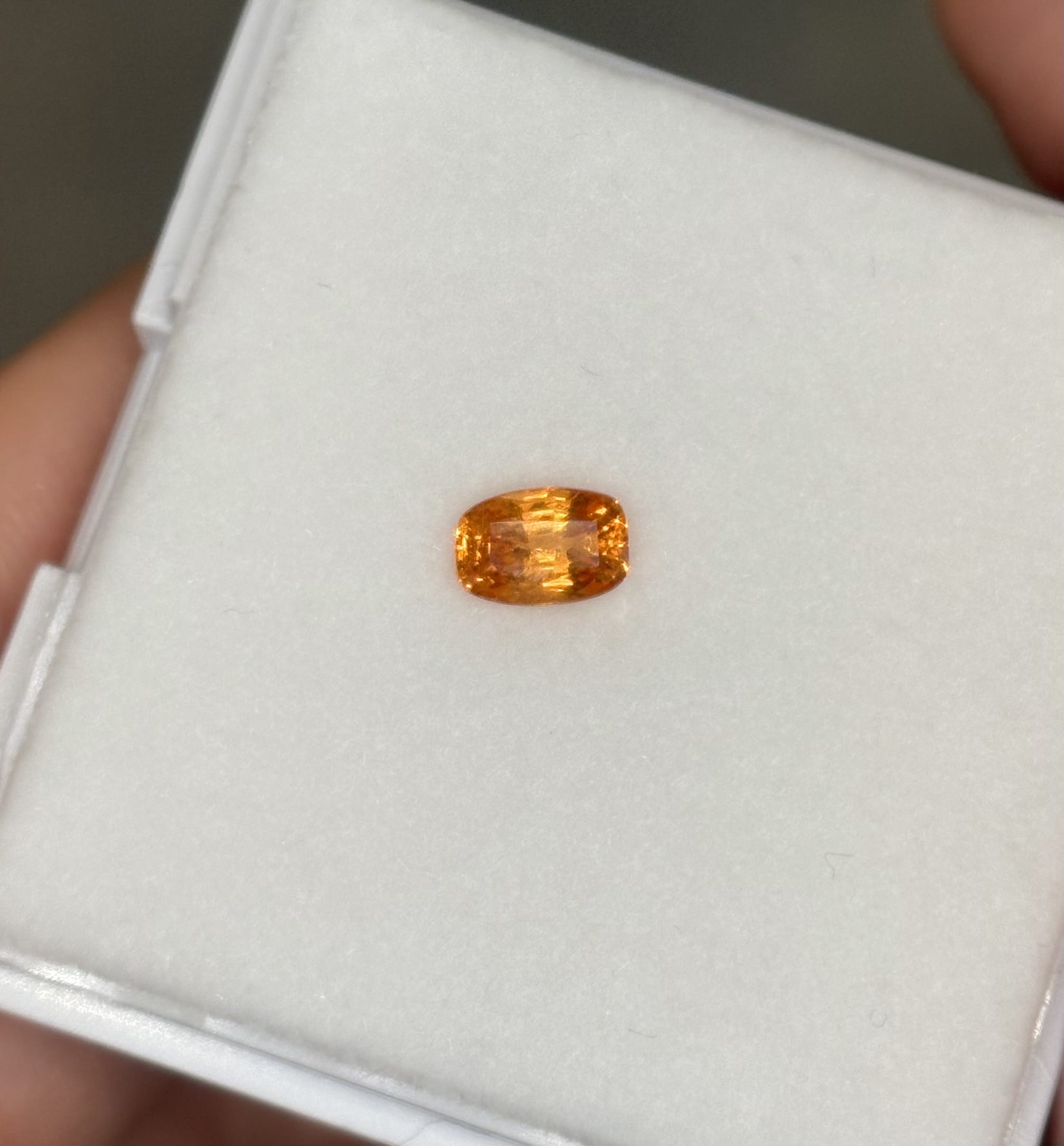 Luxury Promise 0.94ct Fanta Spessartine Cushion DXBCS5781