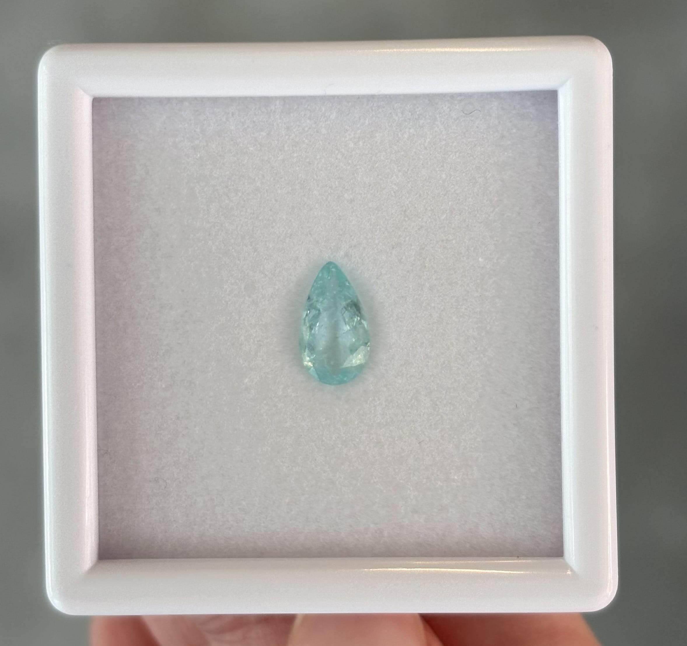 Luxury Promise 0.99ct Neon Paraiba Pear DXBCS6010