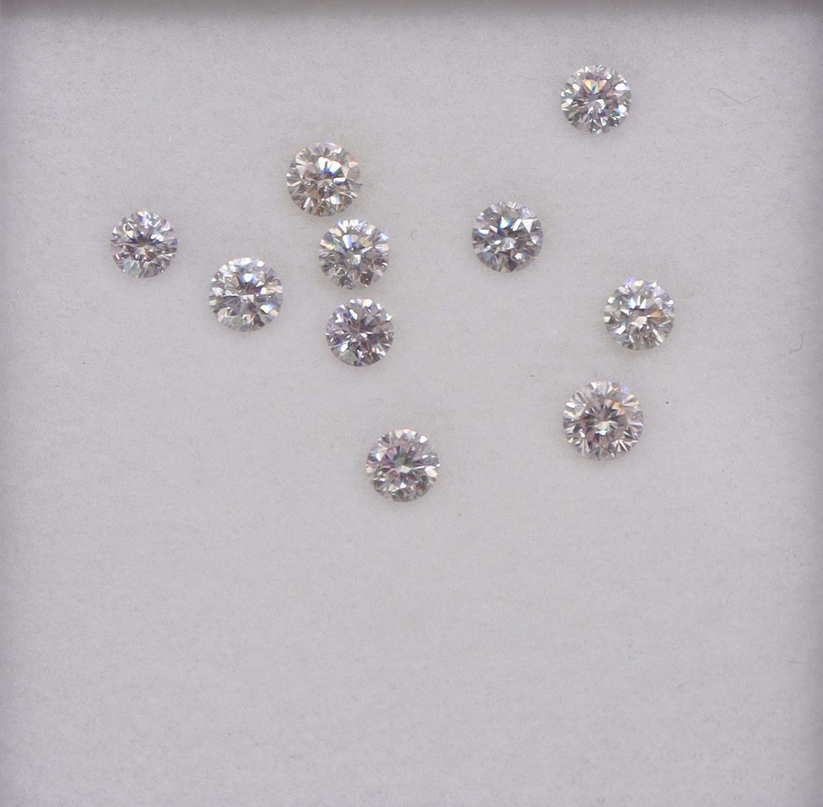Luxury Promise 1.01ct LIGHT GREY DIAMOND MELEE 10 pcs DXBN0773