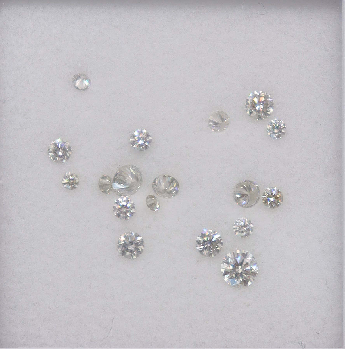Luxury Promise 1.02ct PINK DIAMOND ROUND graduated ( 18pcs ) DXBN0717