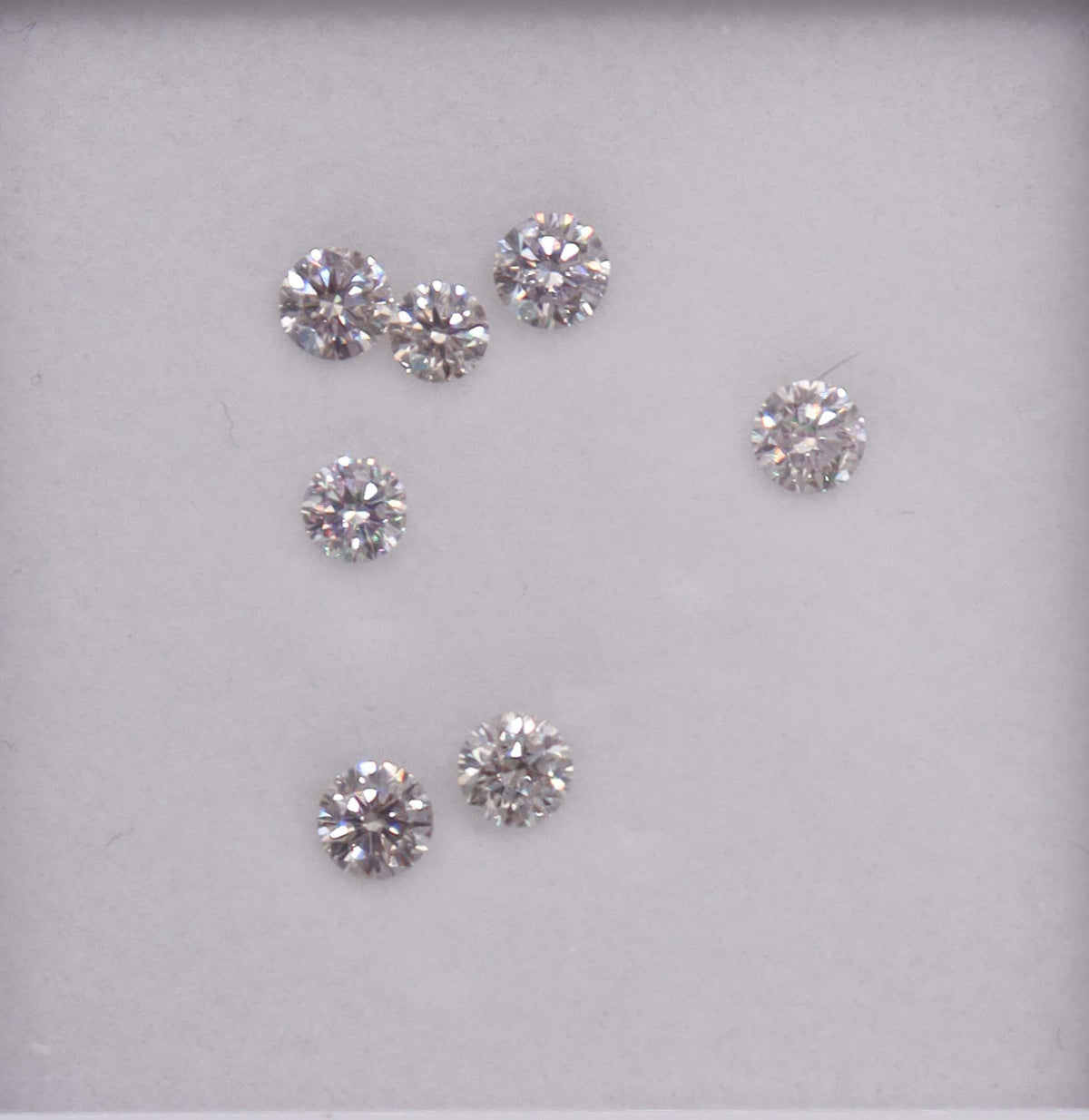 Luxury Promise 1.03ct PINK Diamond Melee ROUND 7pcs DXBN0719
