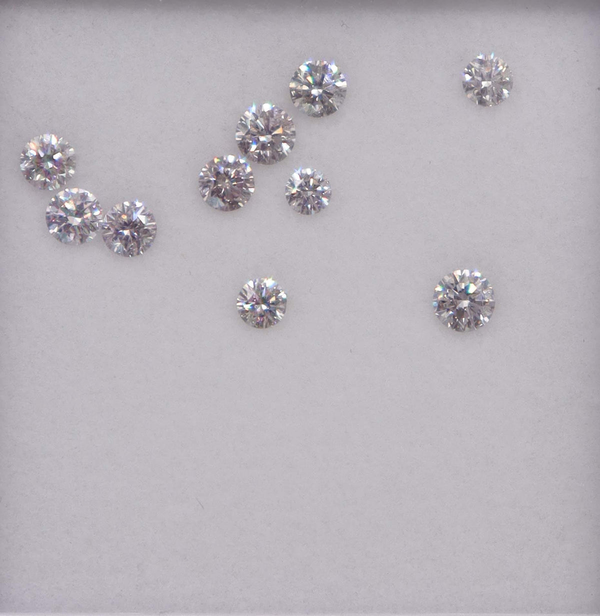 Luxury Promise 1.06ct PINK DIAMOND ROUND 10pcs DXBN0710