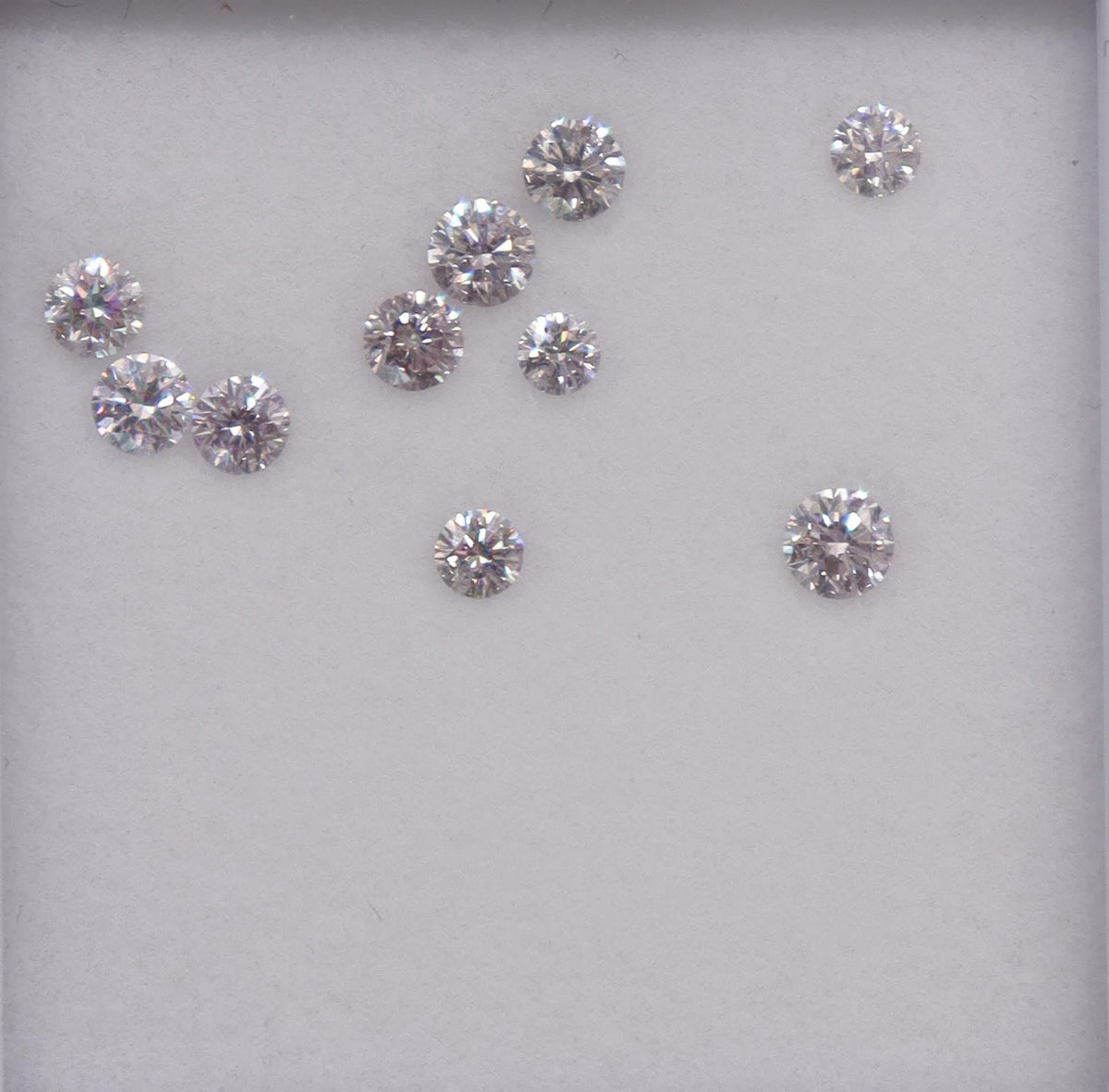 Luxury Promise 1.06ct PINK DIAMOND ROUND 10pcs DXBN0710