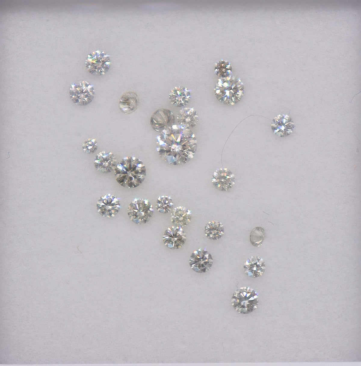 Luxury Promise 1.07ct PINK DIAMOND ROUND melee ( 23pcs) DXBN0709