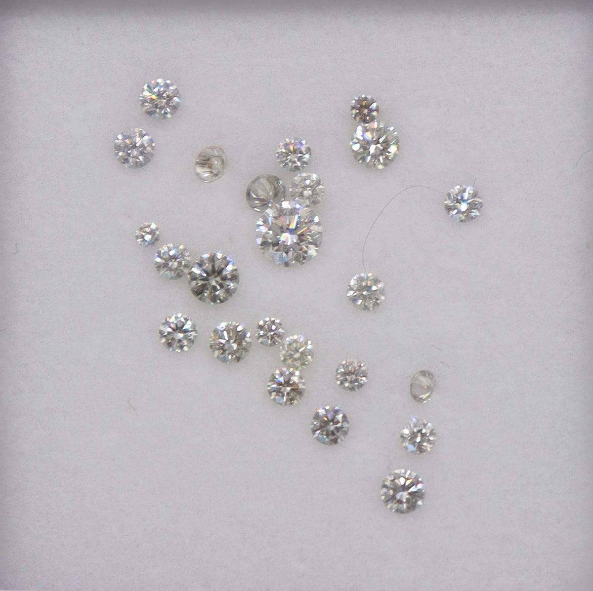 Luxury Promise 1.07ct PINK DIAMOND ROUND melee ( 23pcs) DXBN0709