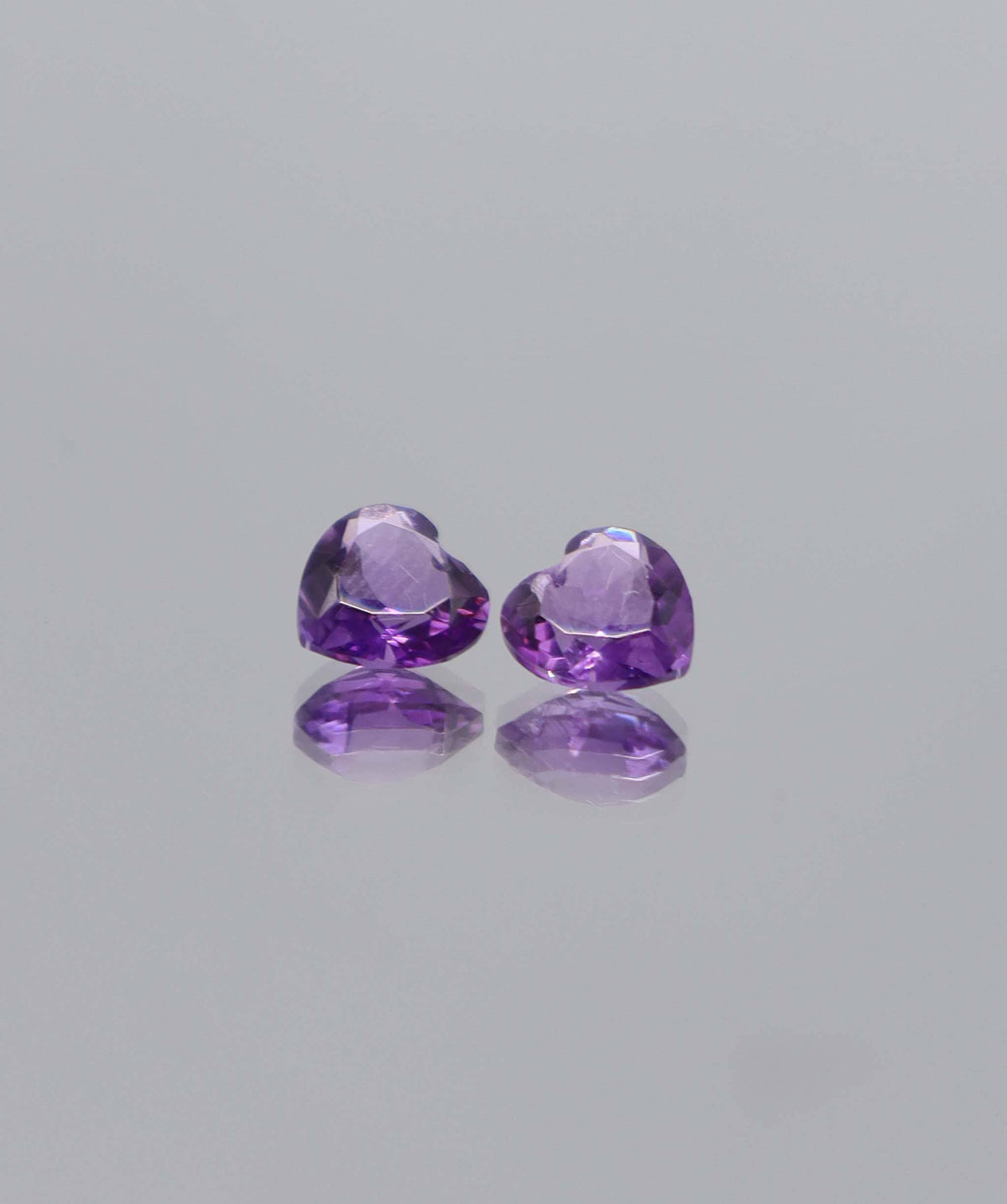 Luxury Promise 1.37ct  Amethyst 2 heart DXBCS6118