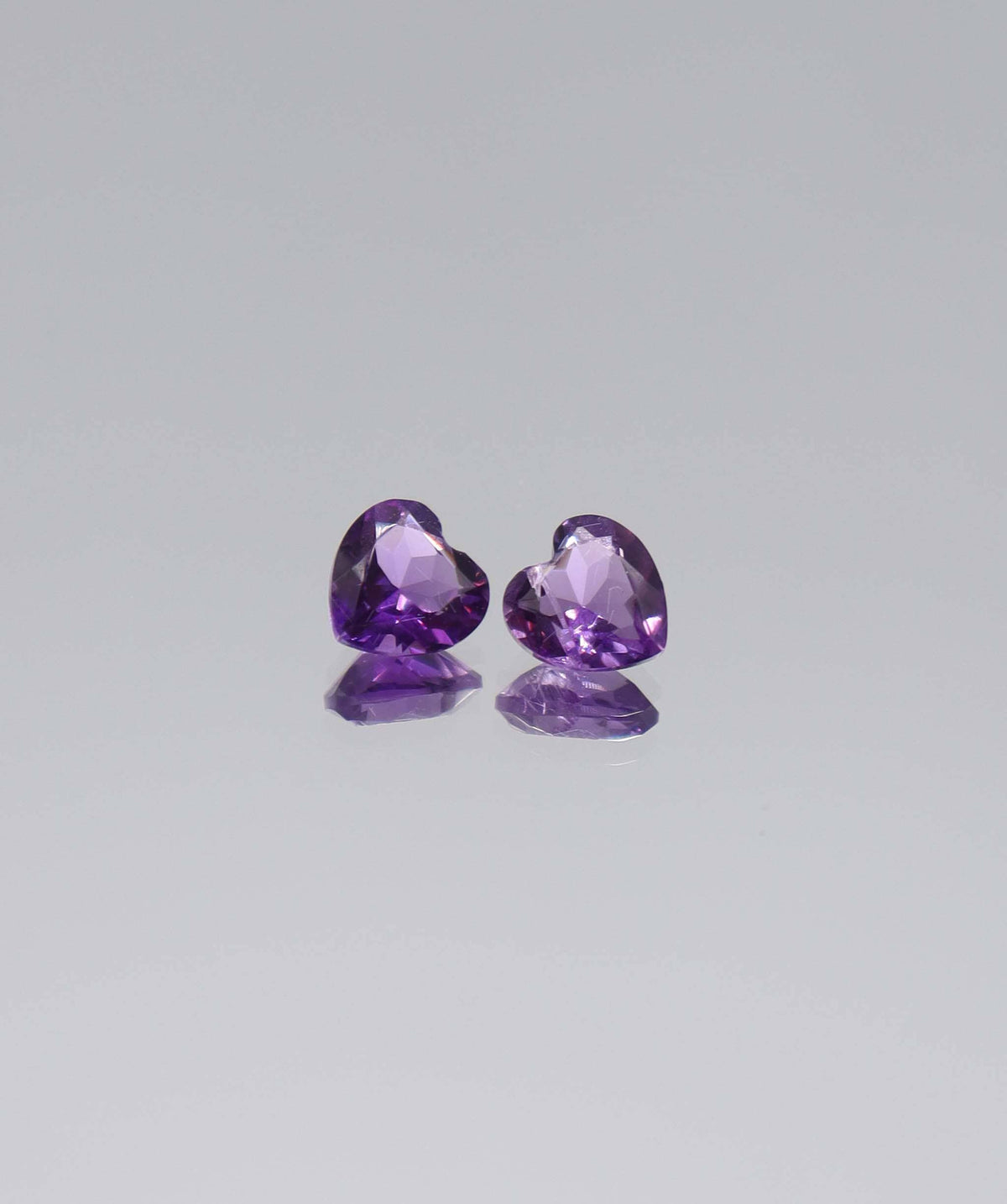 Luxury Promise 1.37ct  Amethyst 2 heart DXBCS6118
