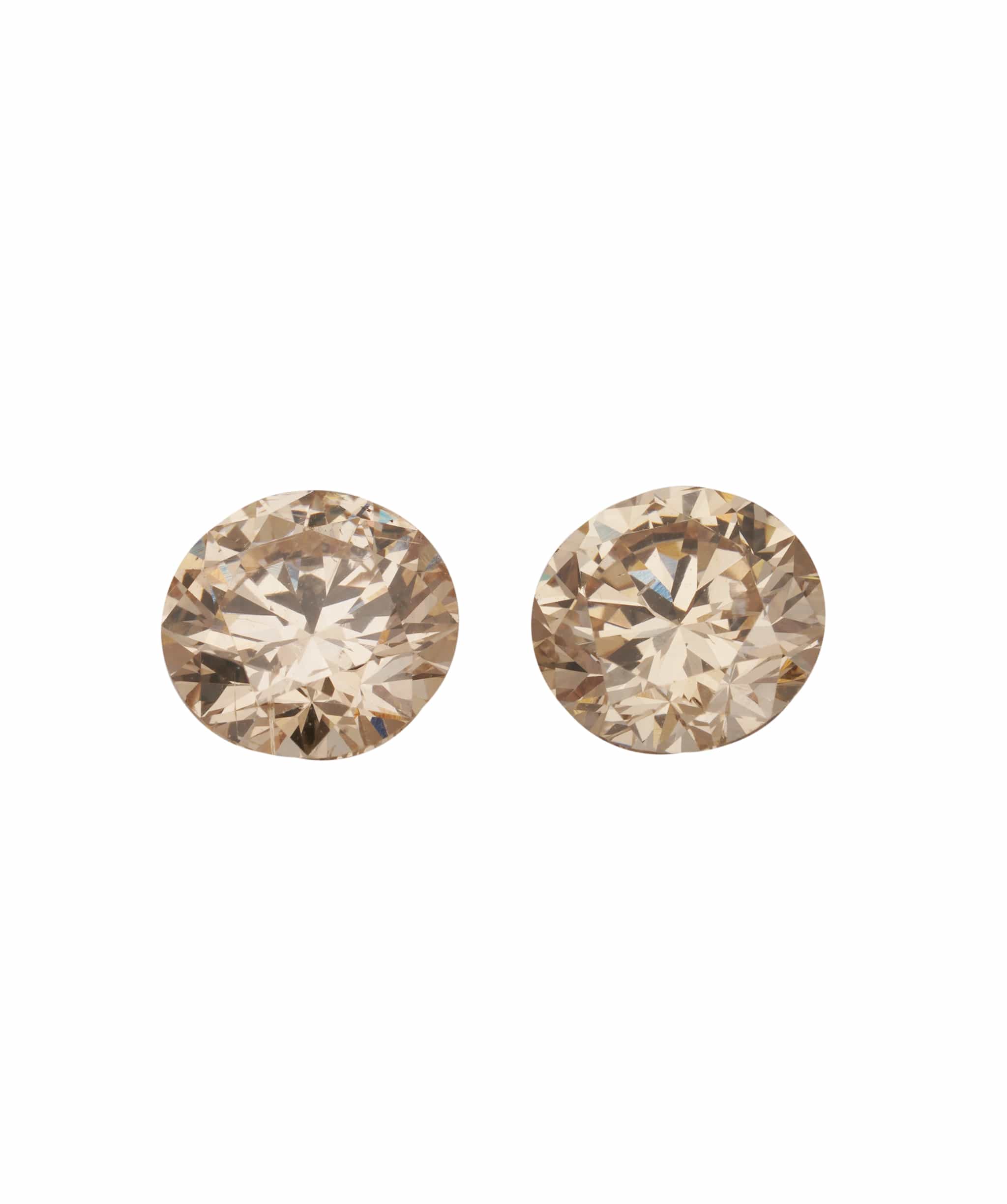 Luxury Promise 1.44ct COGNAC ROUND DIAMOND PAIR ANC1794