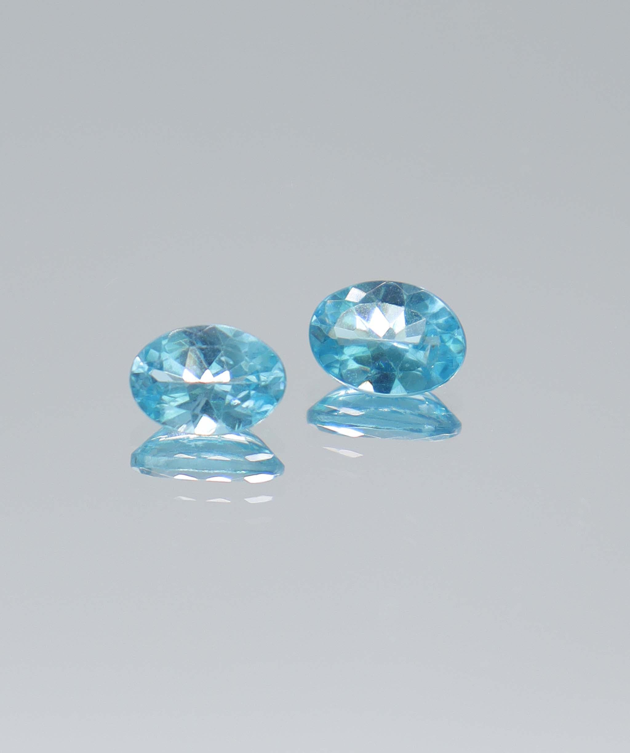 Luxury Promise 1.45ct Apatite Oval PAIR DXBCS5957