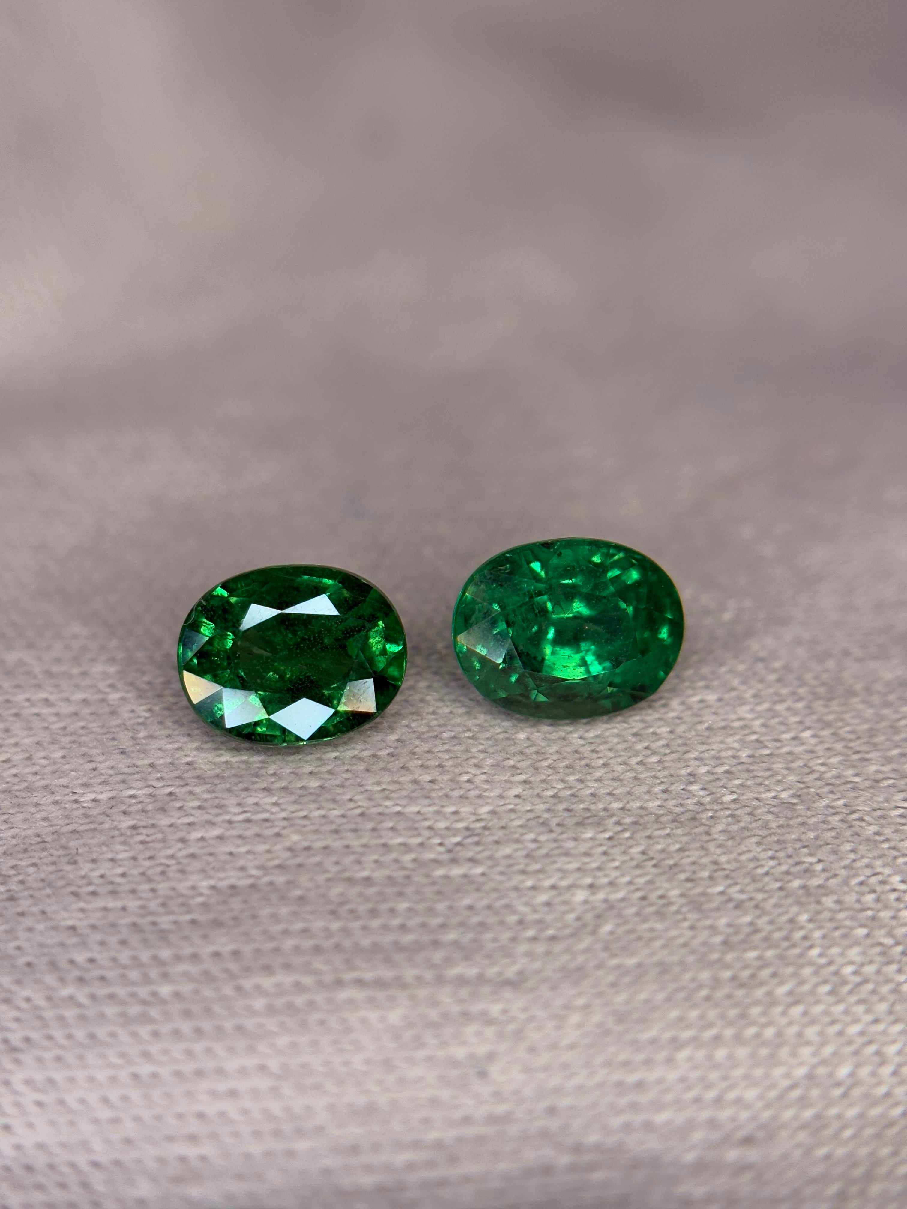 Luxury Promise 1.70ct Tsavorite PAIR THAIC0613
