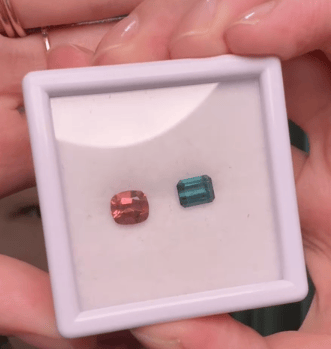 Luxury Promise 1.76ct Tourmaline Set 2pcs: Lagoon & Sunset DXBCS5375