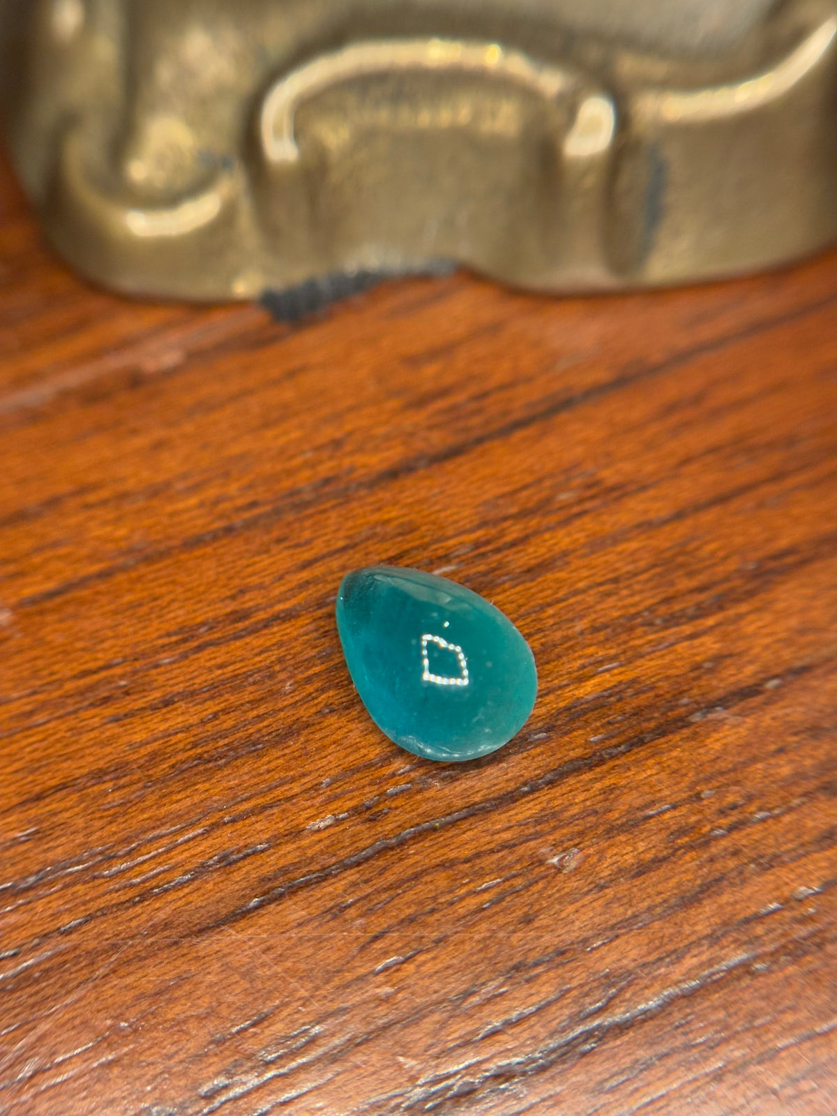 Luxury Promise 1.85ct Emerald Pear Cabochon  THAIC0690