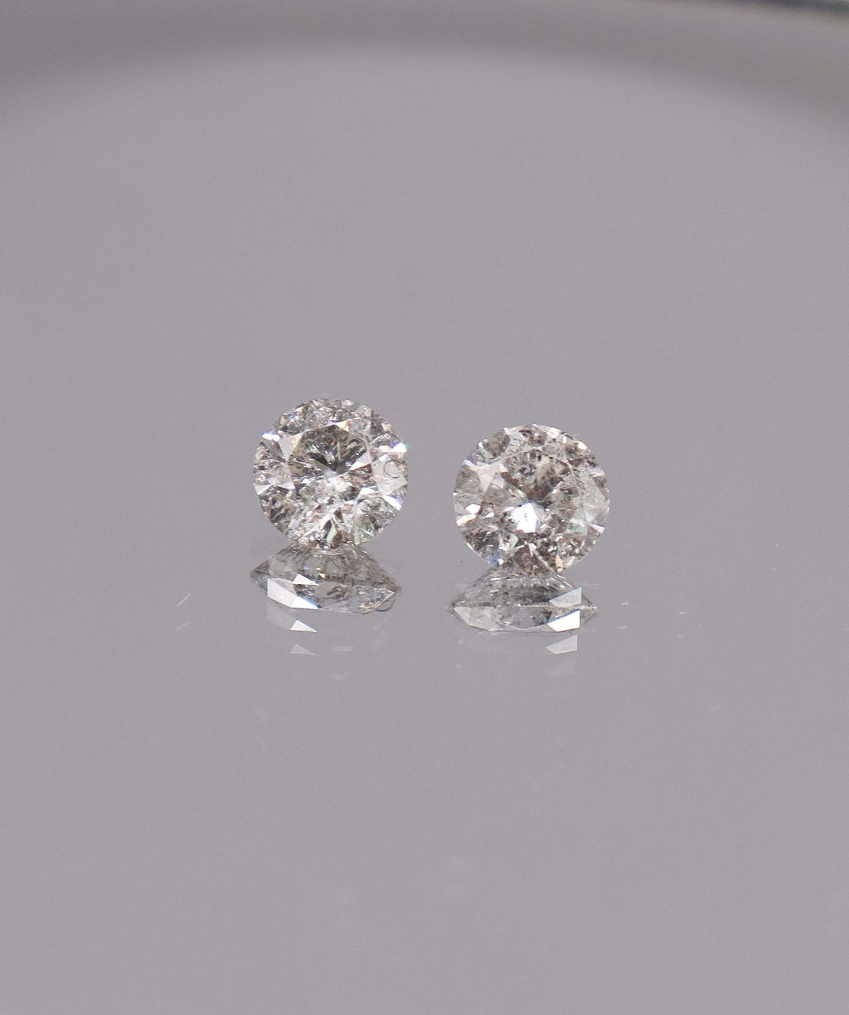 Luxury Promise 1.88CT D-G COMMERCIAL ROUND DIAMOND PAIR DXBS6690