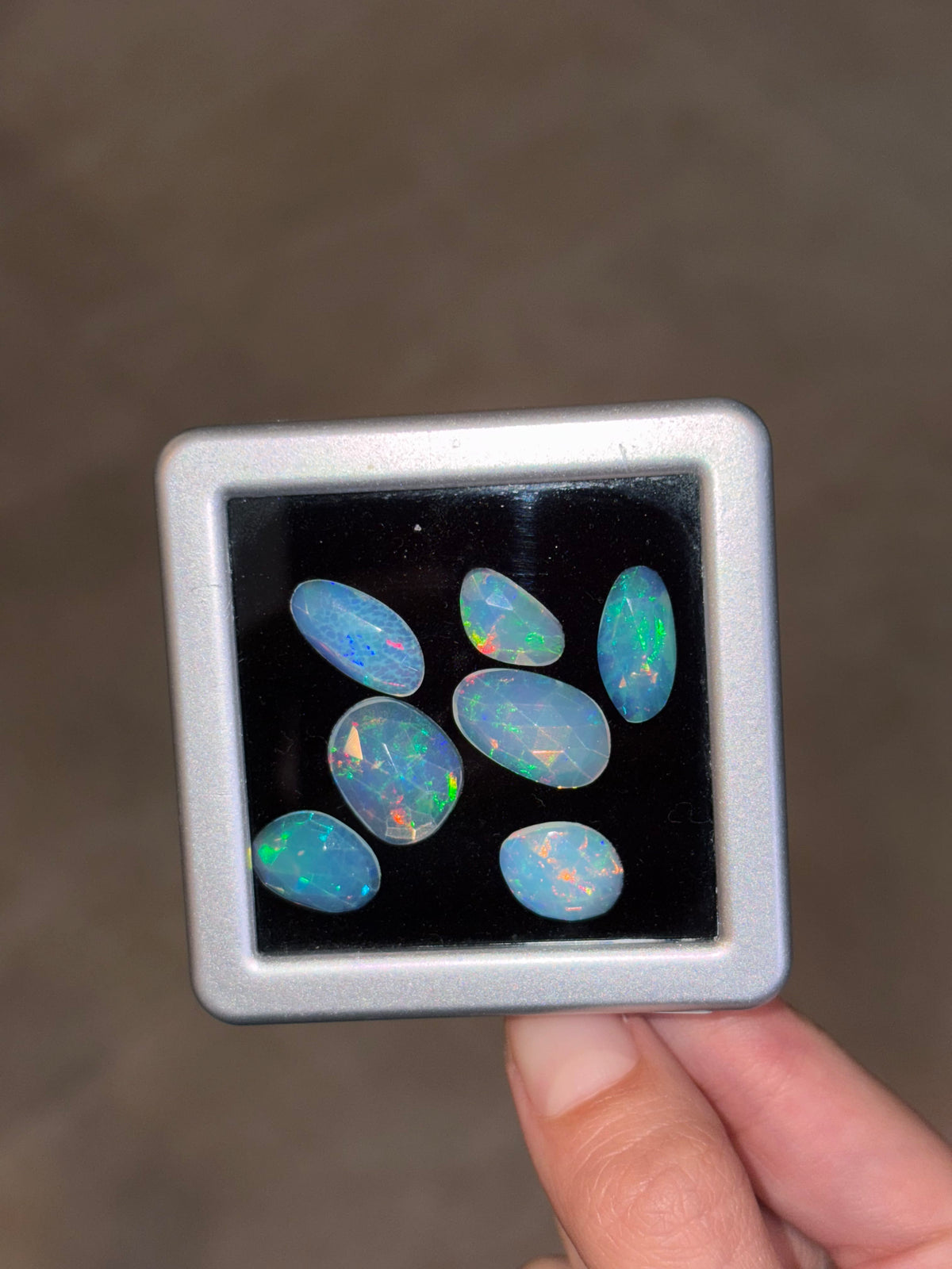 Luxury Promise 10.00ct Natural Polki Slices Opal Set THAIC1189