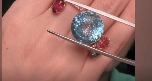 Luxury Promise 12.92ct Blue Topaz Fantasy Round DXBCS5108