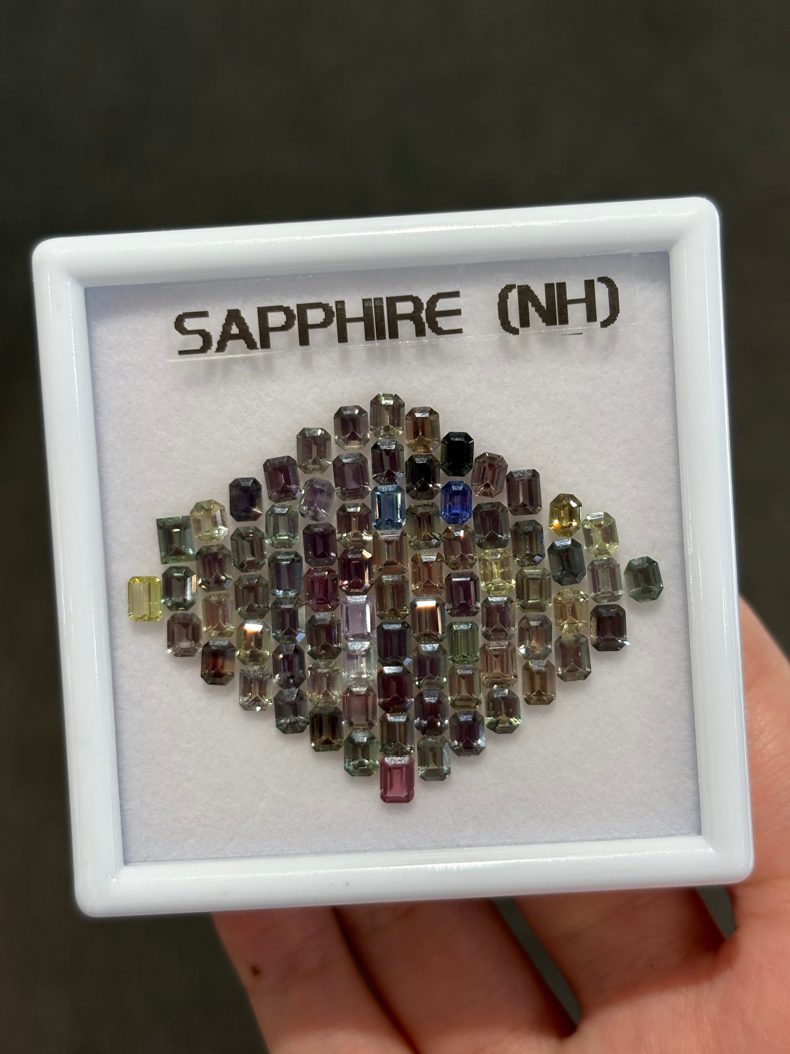 Luxury Promise 19.84ct Unheated Sapphire Set 77pcs DXBCS5678