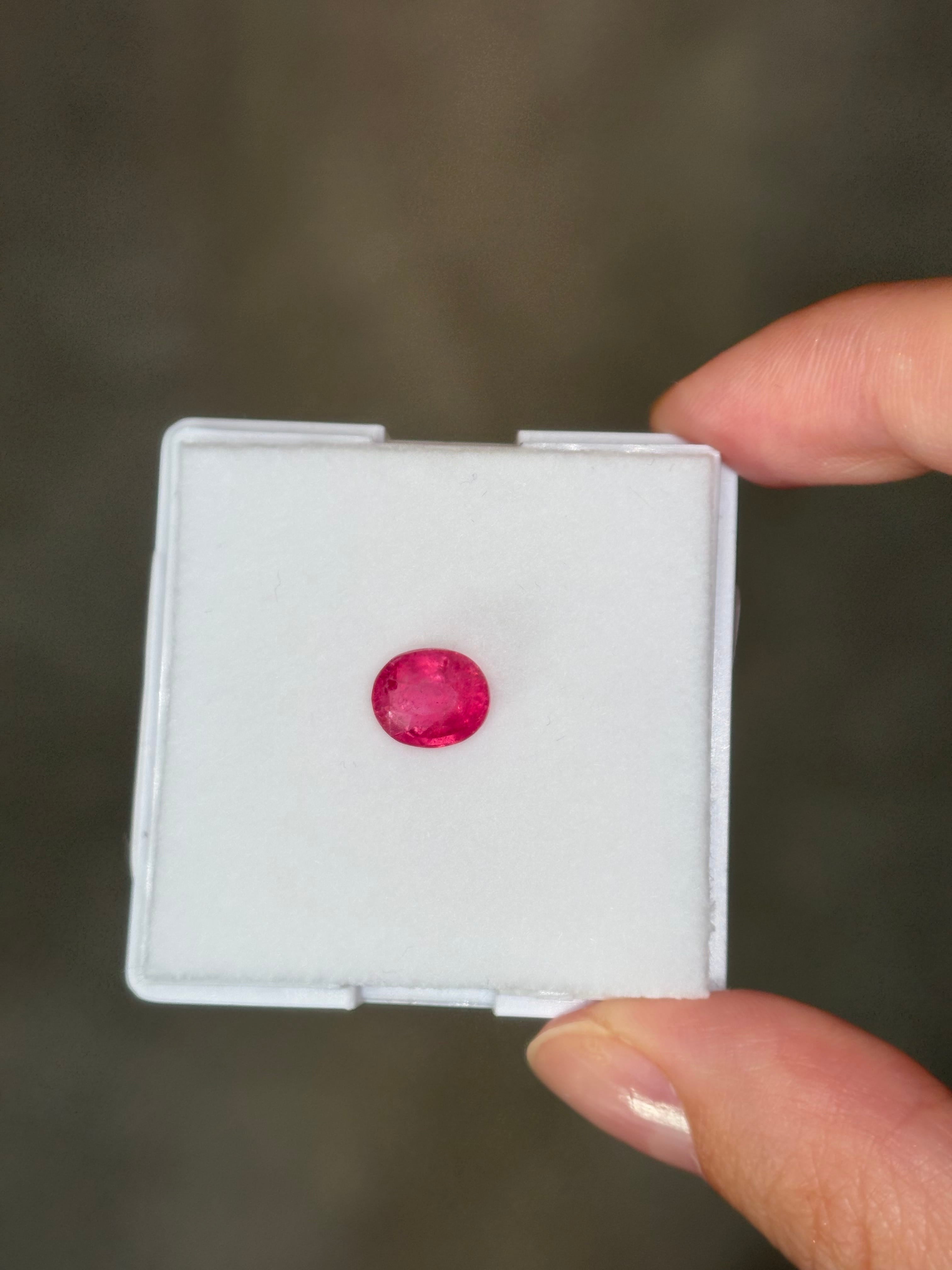 Luxury Promise 2.03ct Mahenge Spinel Vivid Pink Oval DXBCS5921