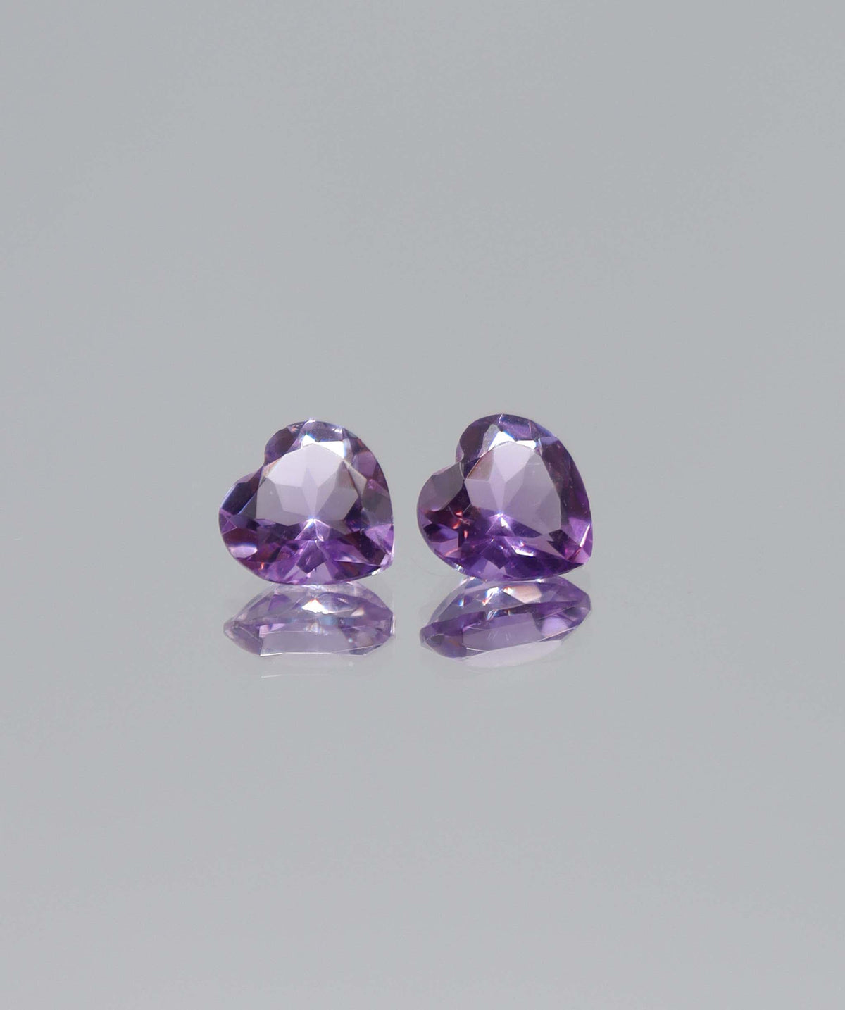 Luxury Promise 2.15ct  Amethyst 2 heart DXBCS6119