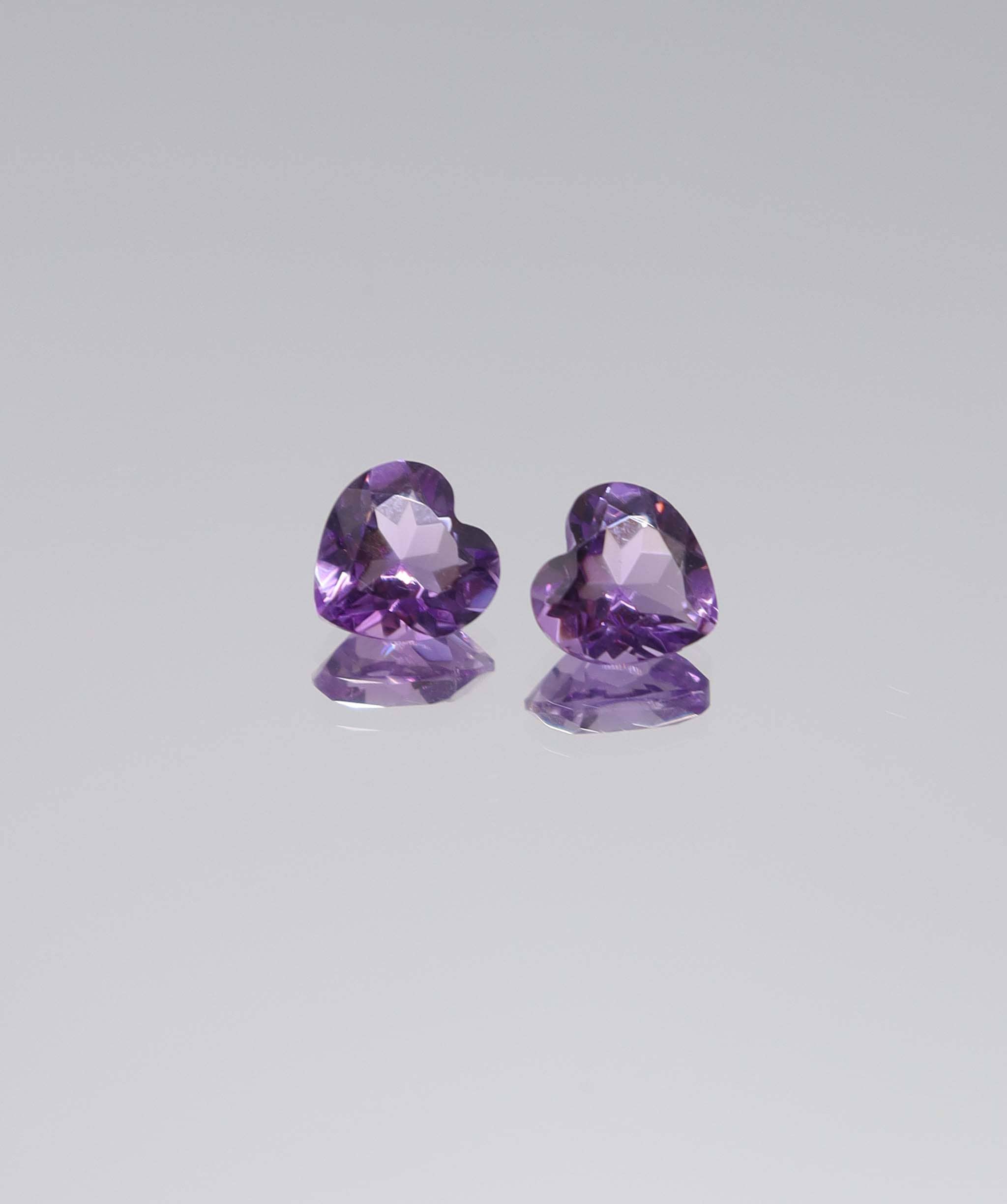 Luxury Promise 2.20ct Amethyst 2 heart DXBCS6125