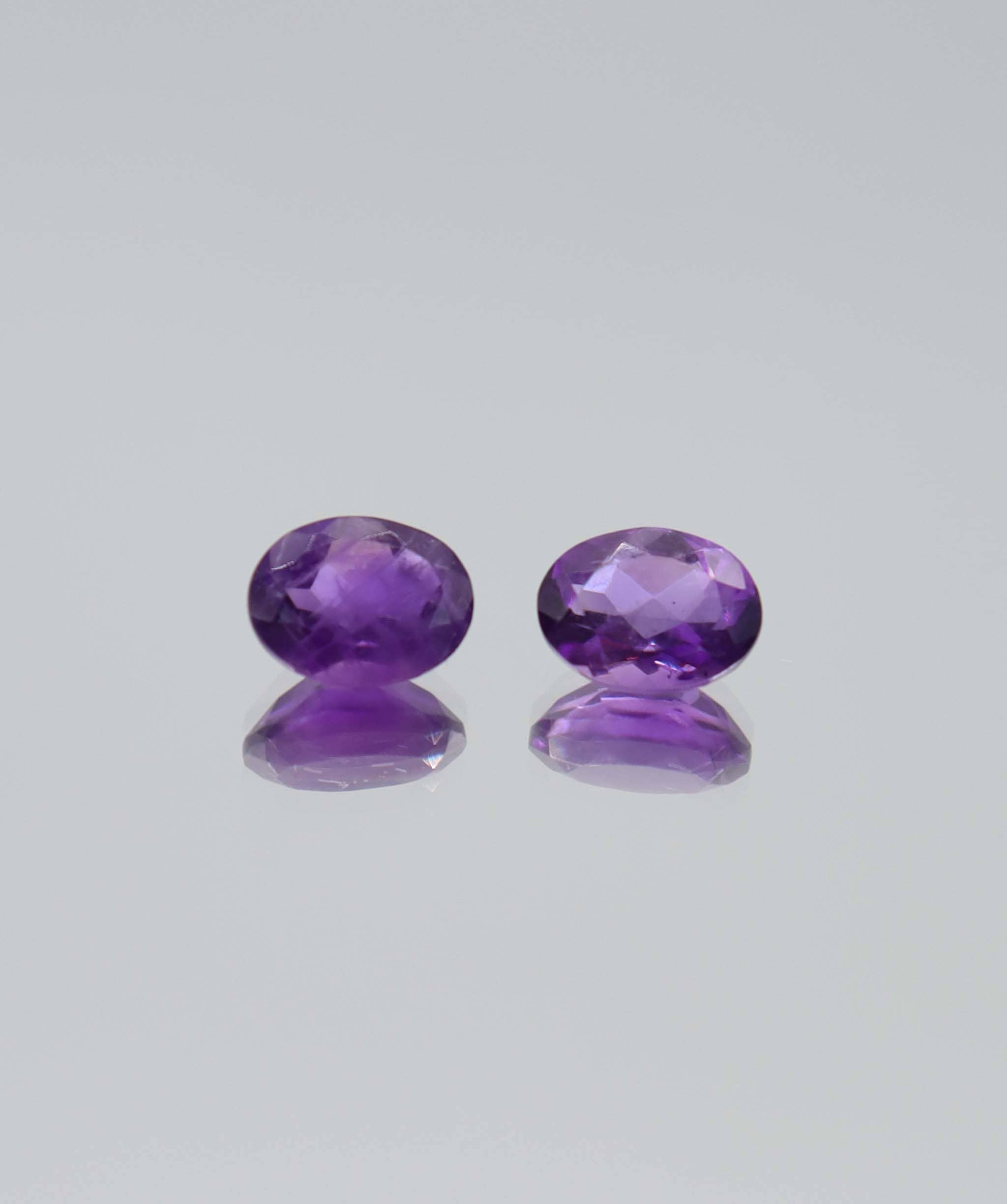 Luxury Promise 2.42ct Amethyst oval pair DXBCS6147