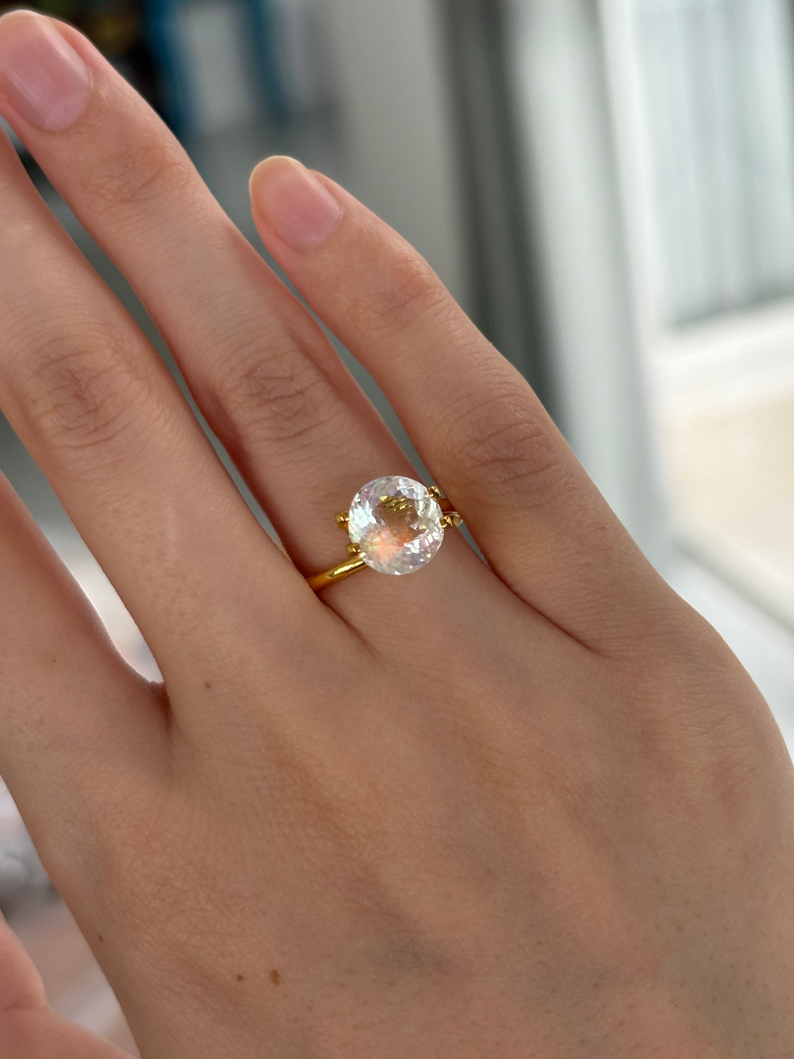 Luxury Promise 2.46ct Rainbow Moonstone Madagascar  DXBCS5175