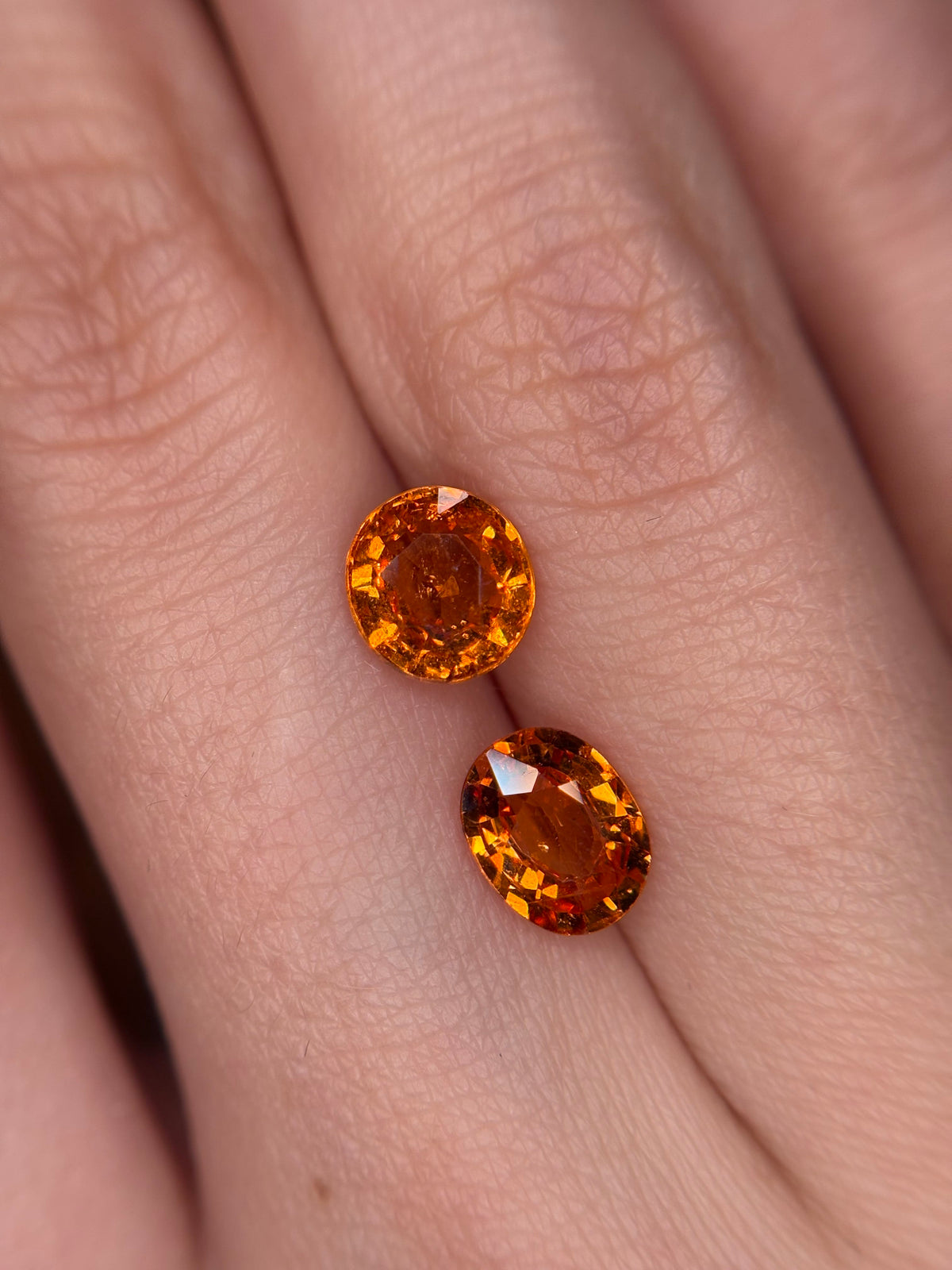 Luxury Promise 2.50ct Fanta Spessartine PAIR THAIC1050