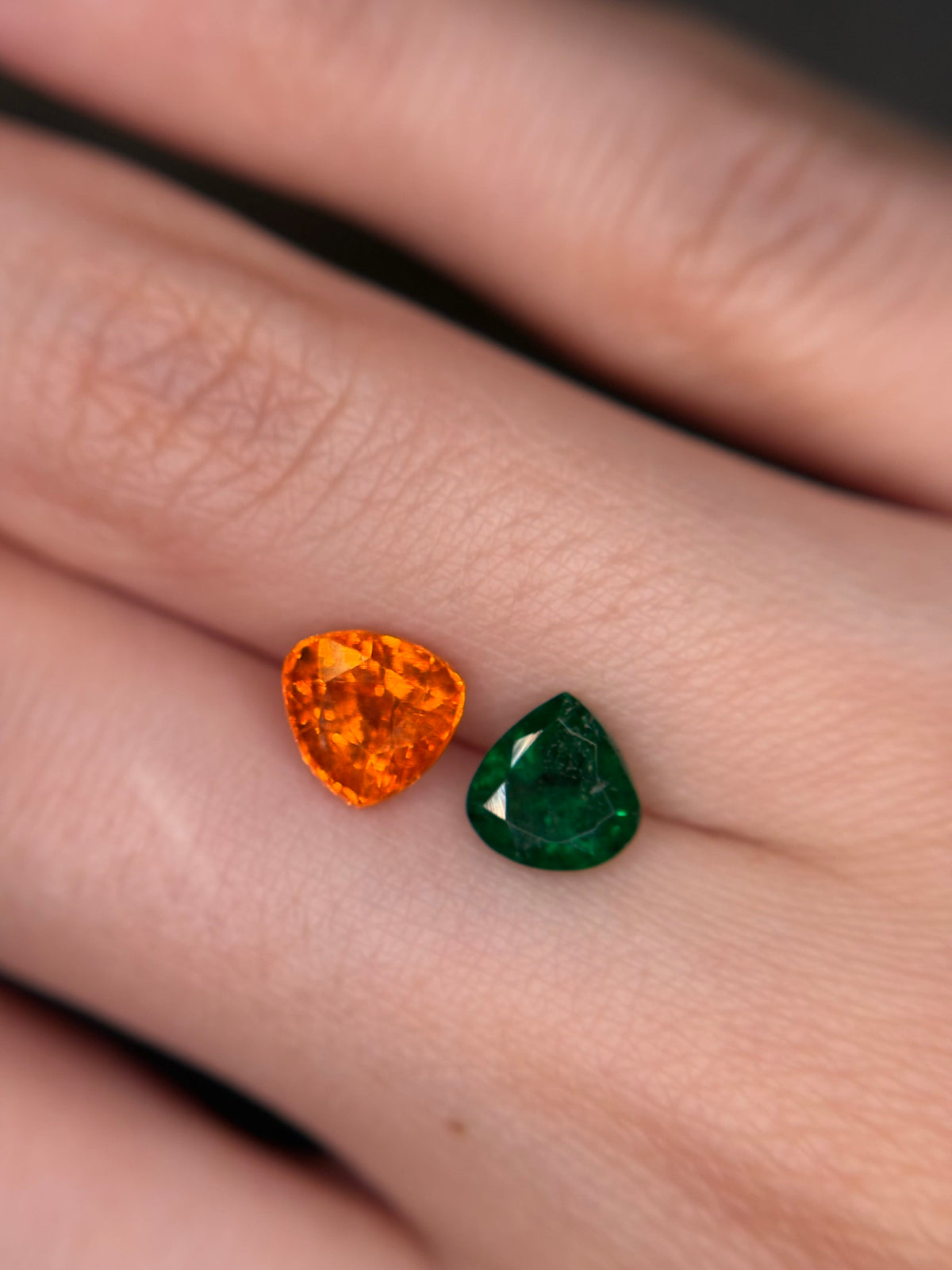 Luxury Promise 2.60ct Toi et Moi Spessartine & Tsavorite THAIC1415