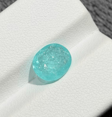 Luxury Promise 2.61ct Super Neon-blue Paraiba (from Mozambique) THAI0152