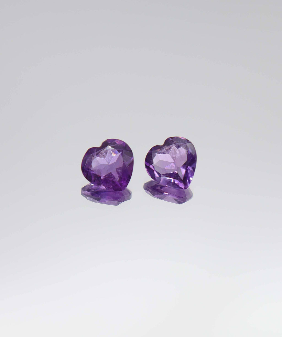 Luxury Promise 2.78ct Amethyst 2 heart DXBCS6126