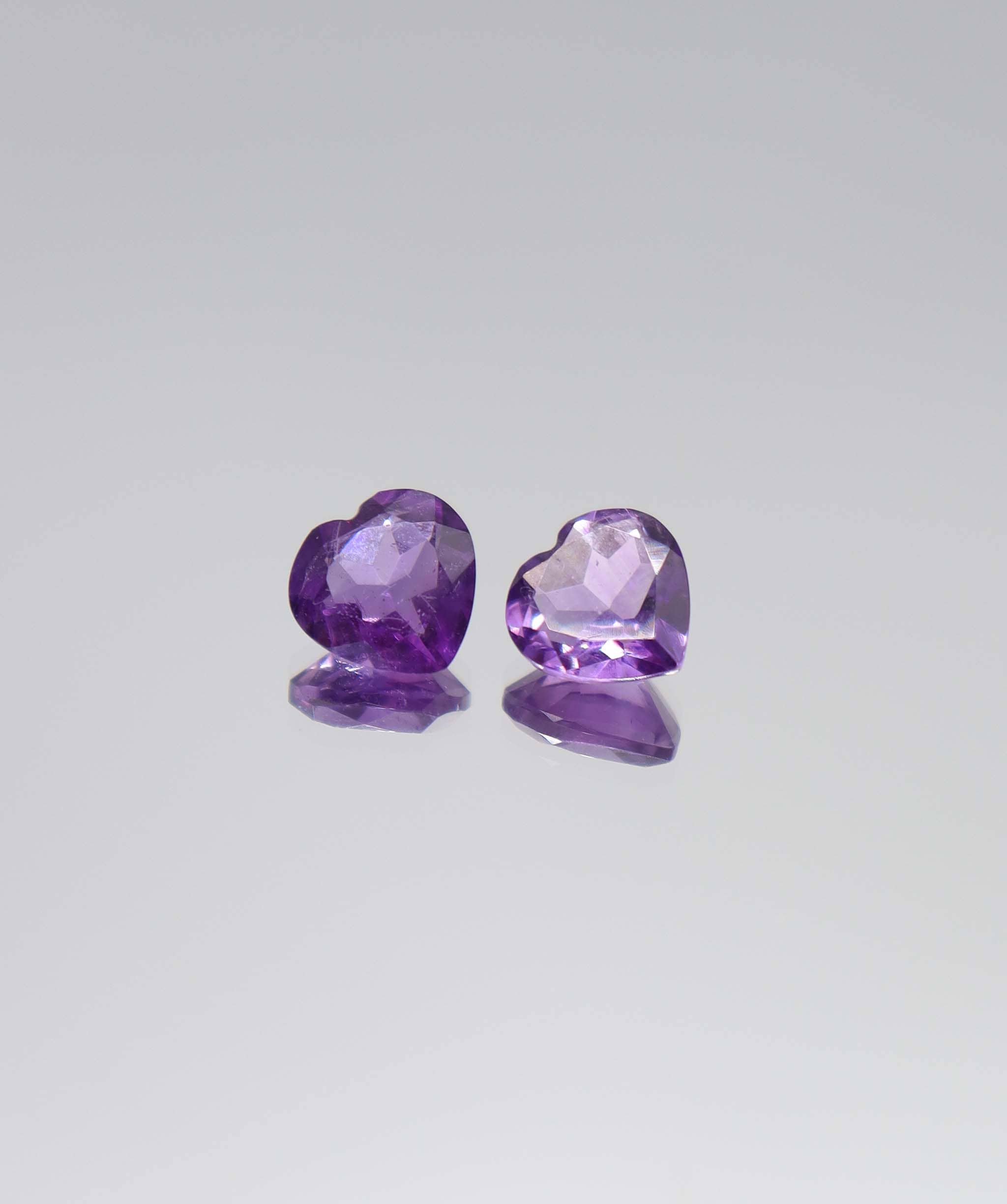 Luxury Promise 2.78ct Amethyst 2 heart DXBCS6126