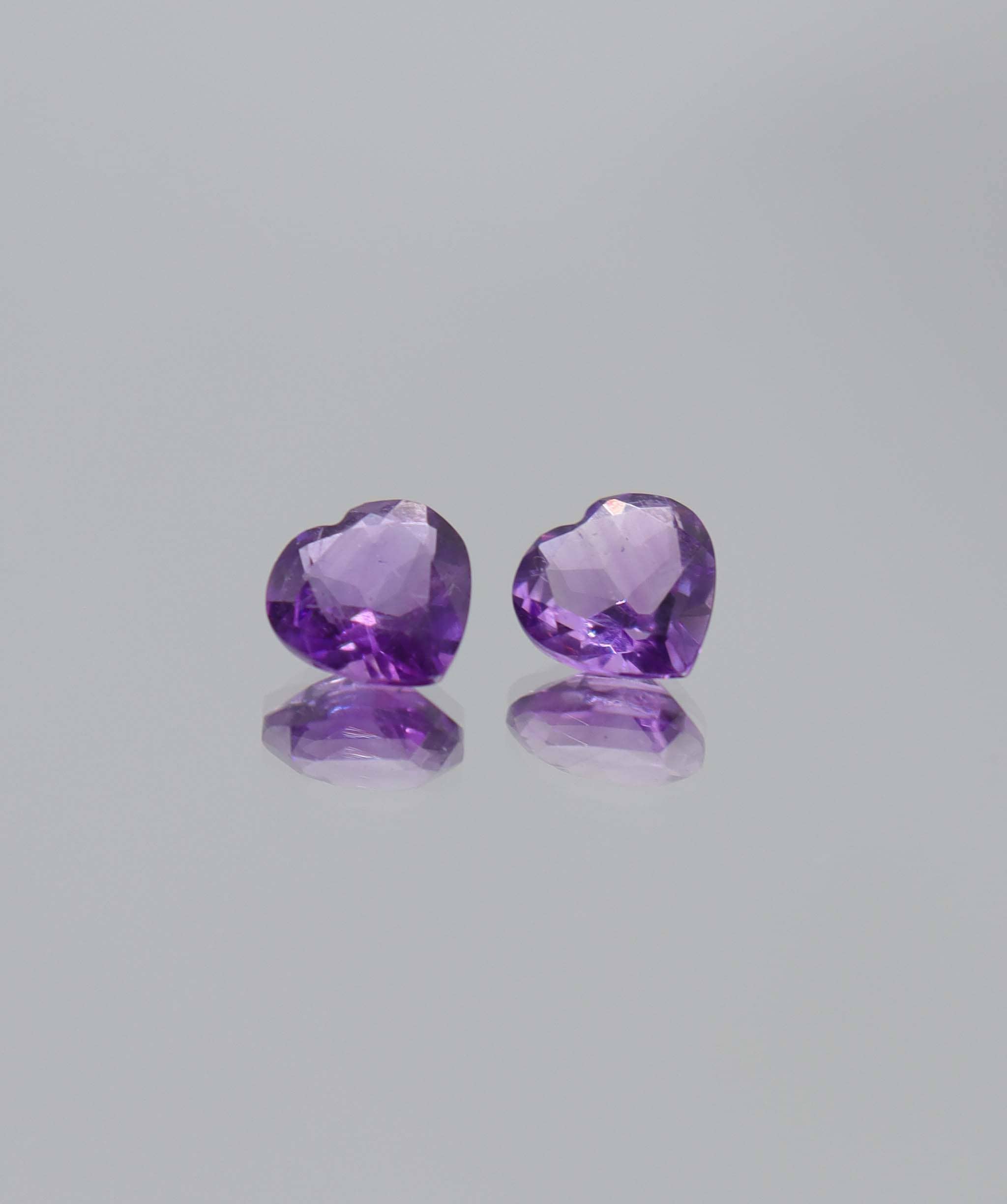 Luxury Promise 2.78ct Amethyst 2 heart DXBCS6126
