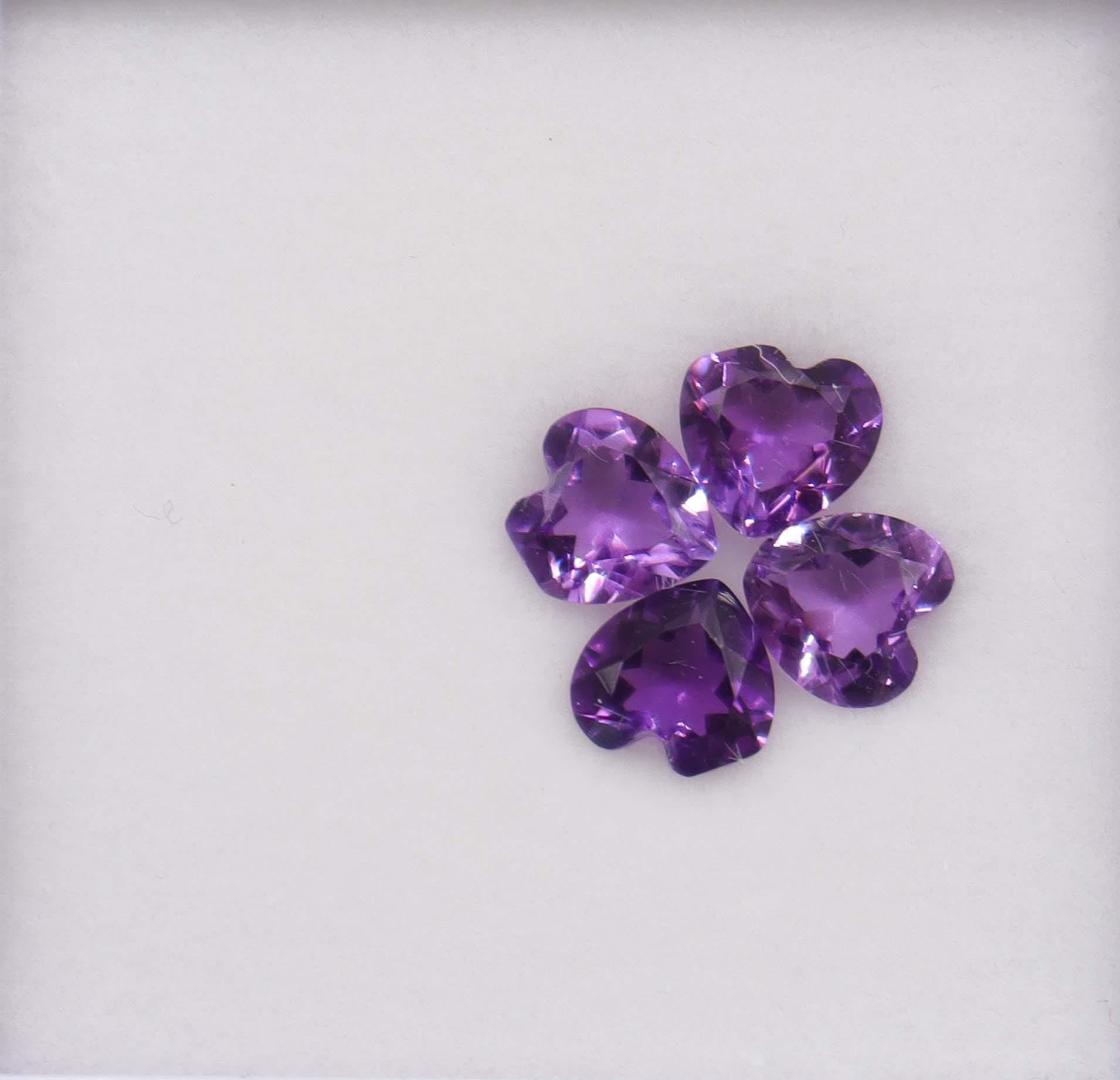 Luxury Promise 2.86ct Amethyst 4 heart DXBCS6093