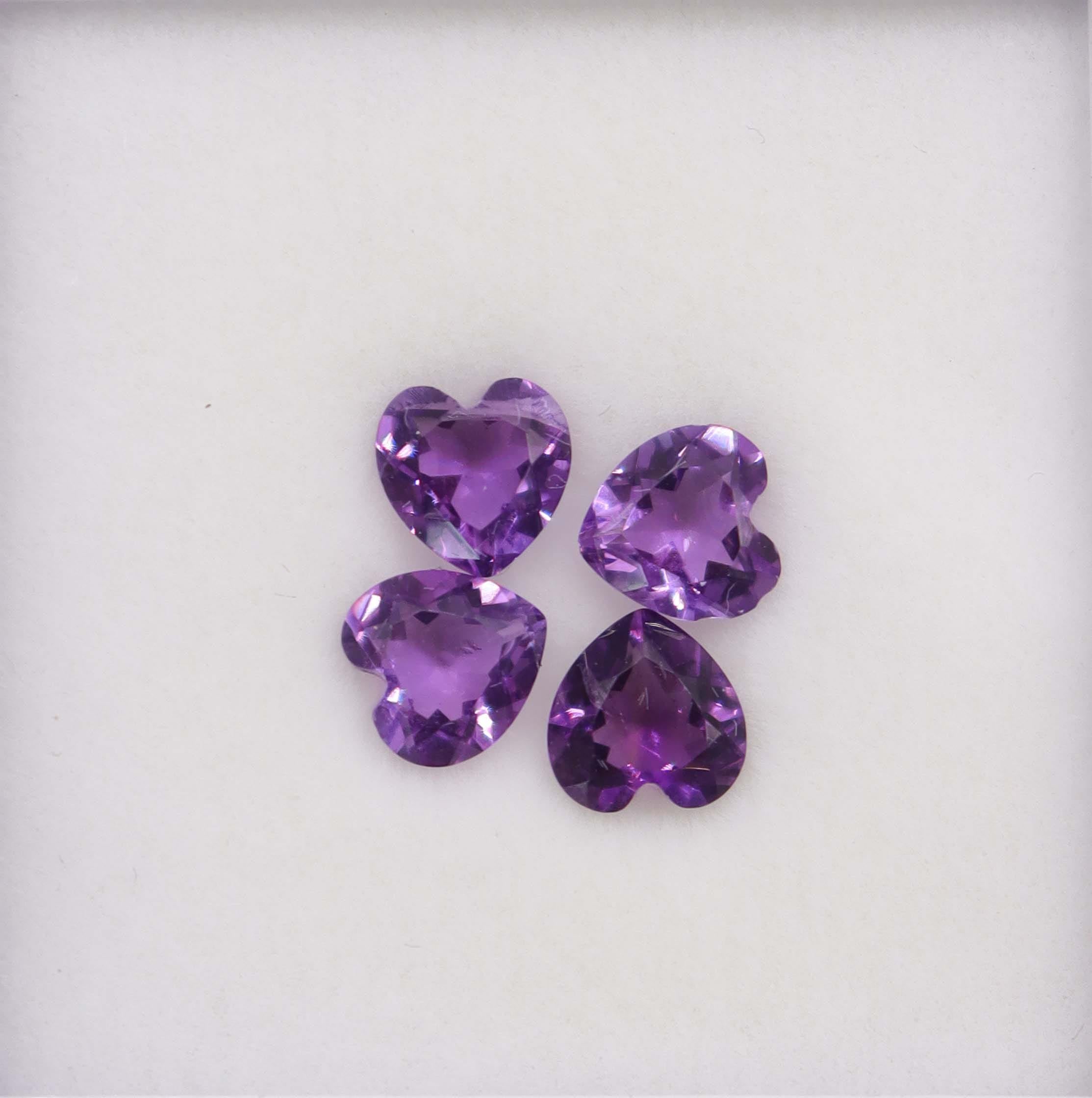 Luxury Promise 2.89ct  Amethyst 4 heart DXBCS6121