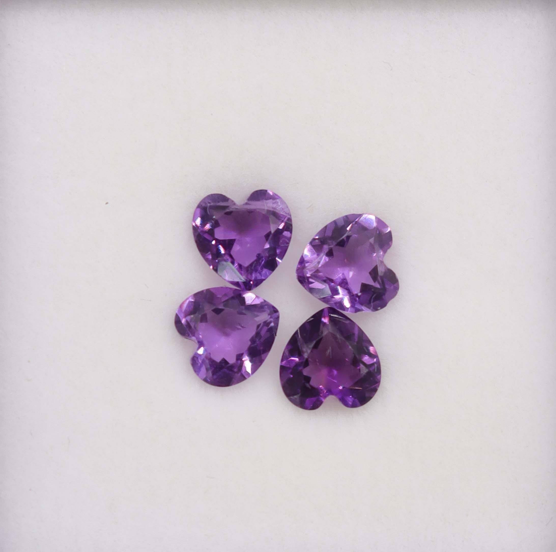 Luxury Promise 2.89ct  Amethyst 4 heart DXBCS6121
