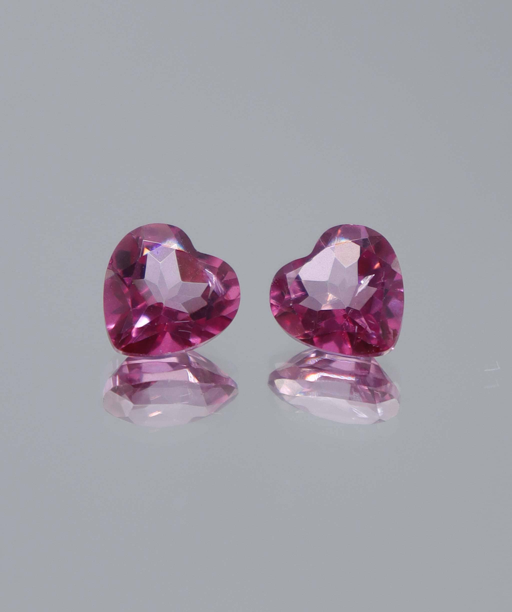 Luxury Promise 2.90ct Pink Topaz Heart PAIR DXBCS6049