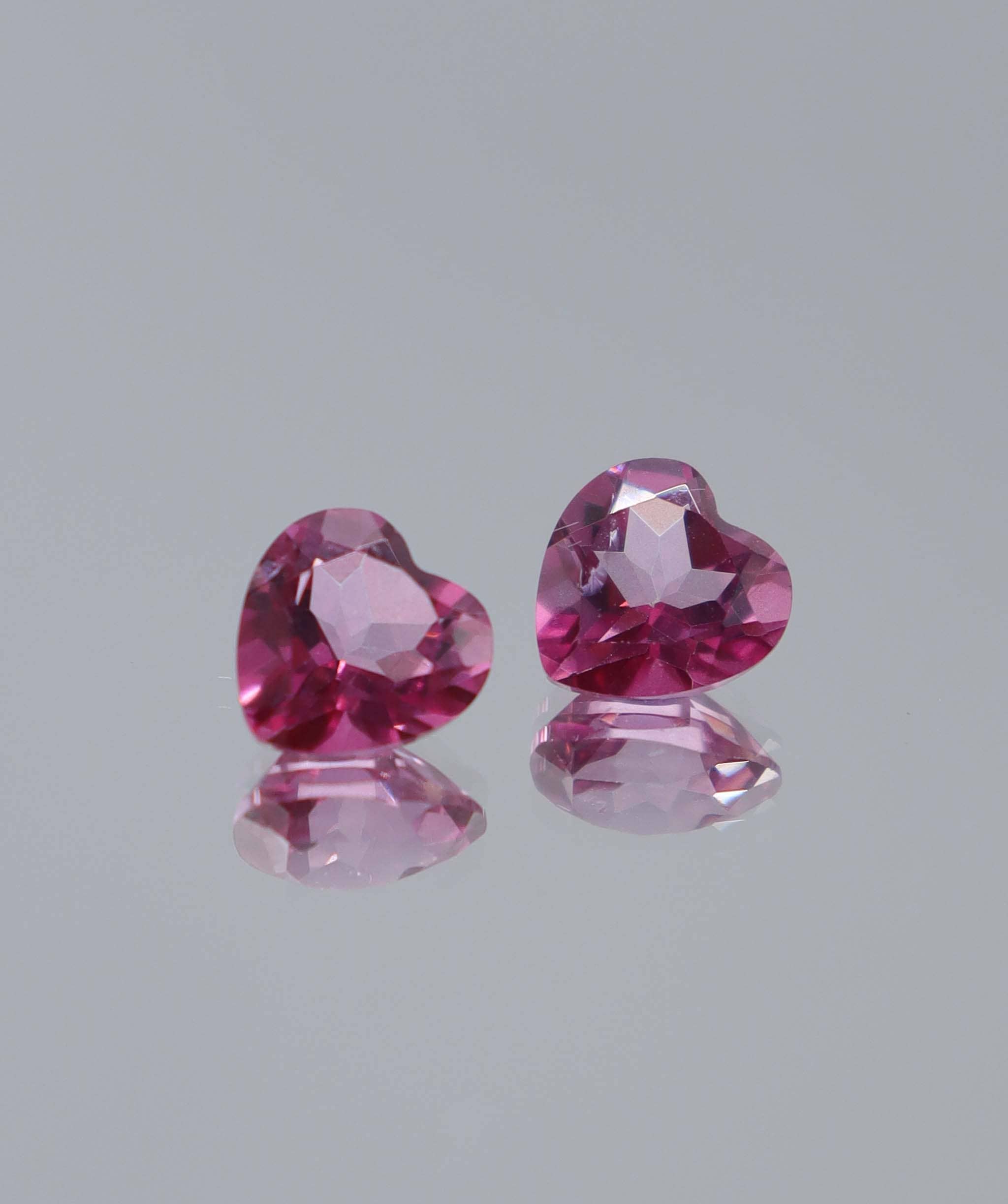Luxury Promise 2.97ct Pink Topaz Heart PAIR DXBCS6053