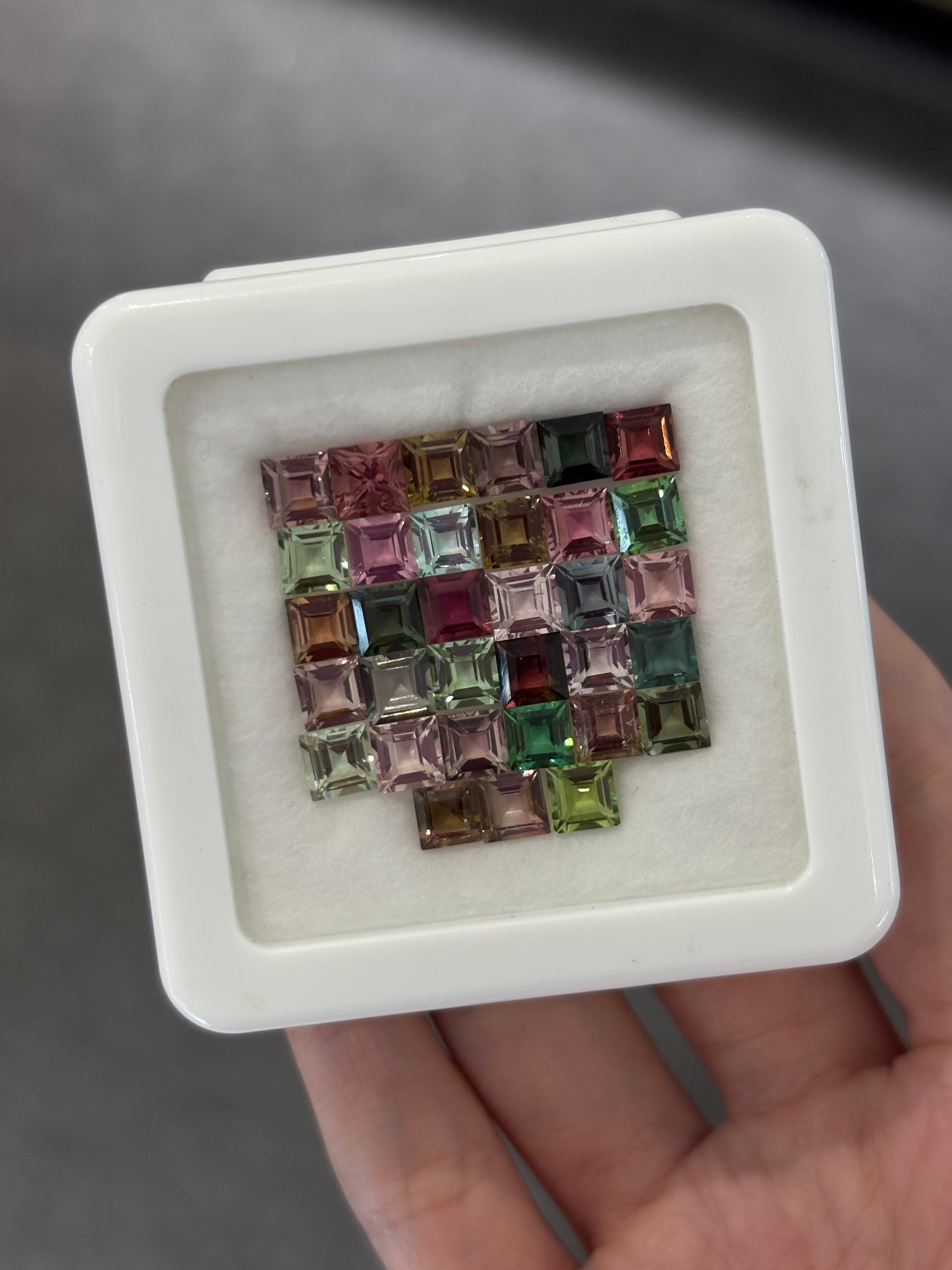 Luxury Promise 22.18ct Tourmaline Set 5x5 DXBCS4992