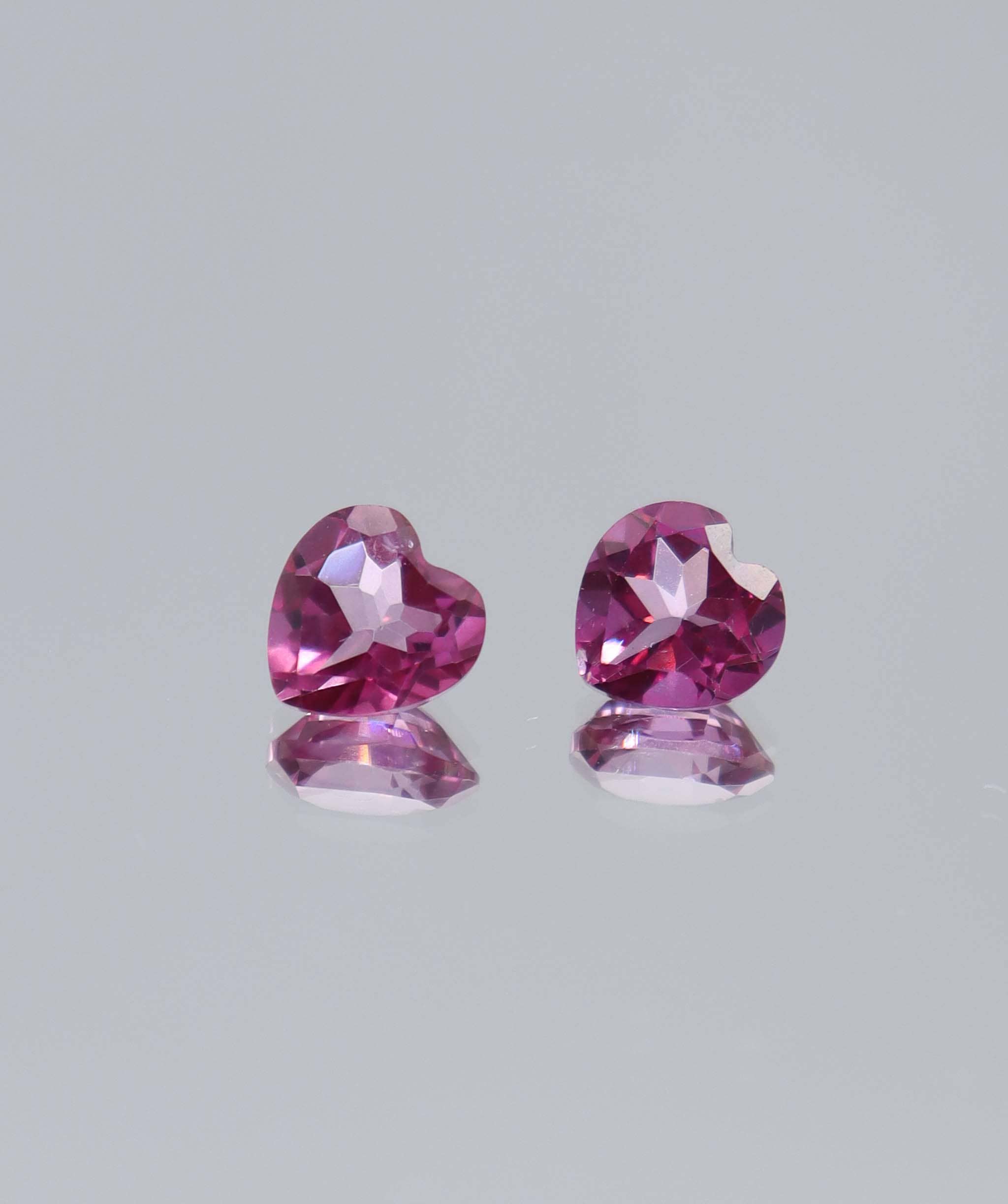 Luxury Promise 3.00ct Pink Topaz Heart PAIR DXBCS6054