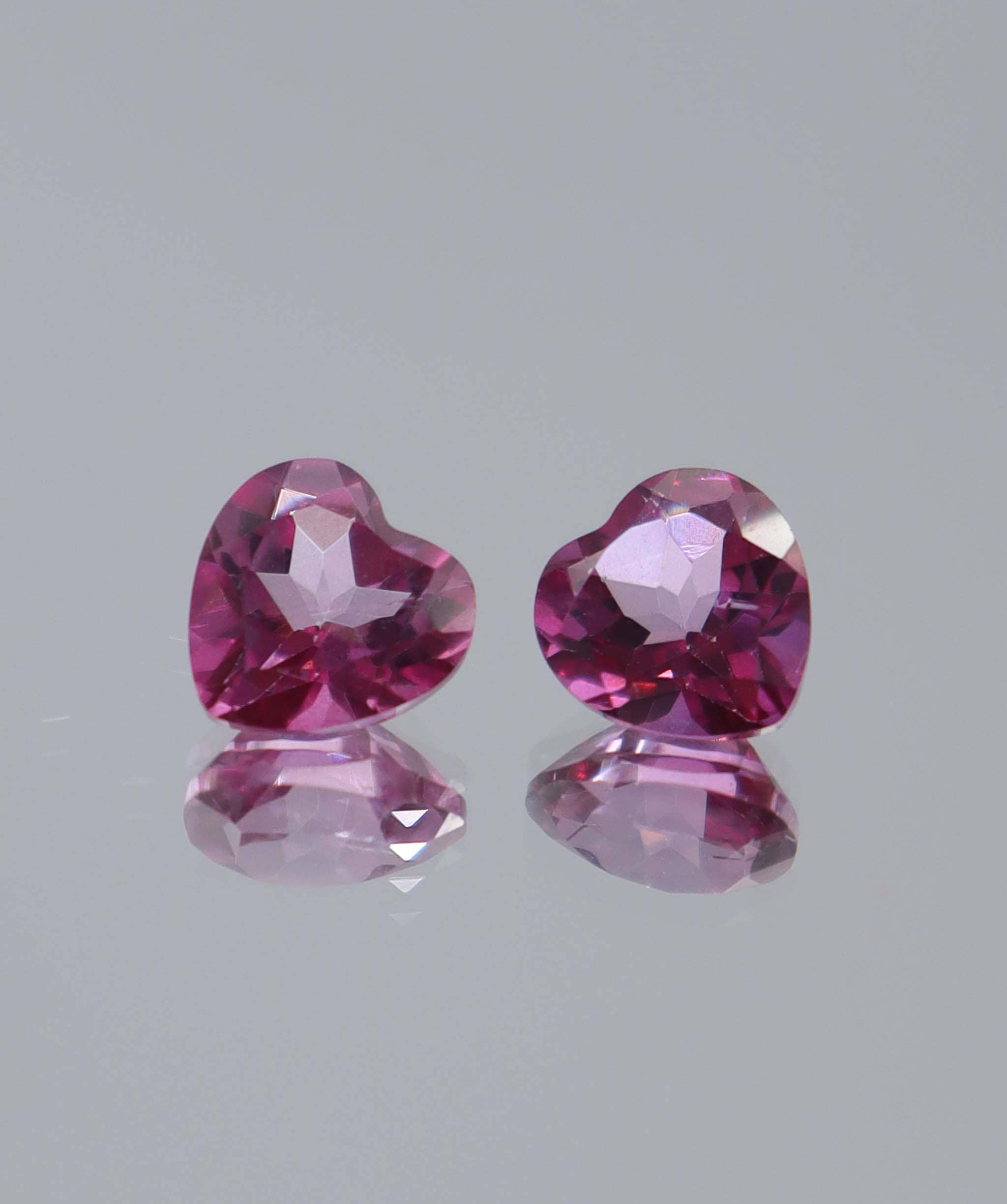 Luxury Promise 3.10ct Pink Topaz Heart PAIR DXBCS6050