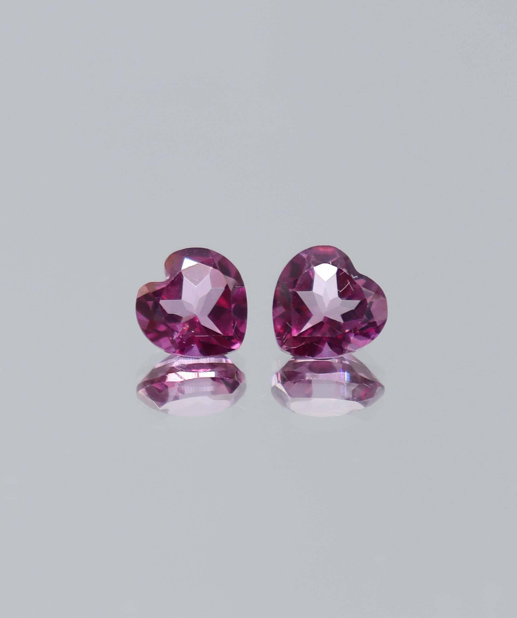Luxury Promise 3.10ct Pink Topaz Heart PAIR DXBCS6055