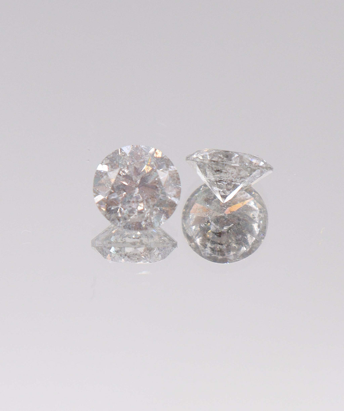 Luxury Promise 3.43CT D-G COMMERCIAL ROUND DIAMOND PAIR DXBCS7224