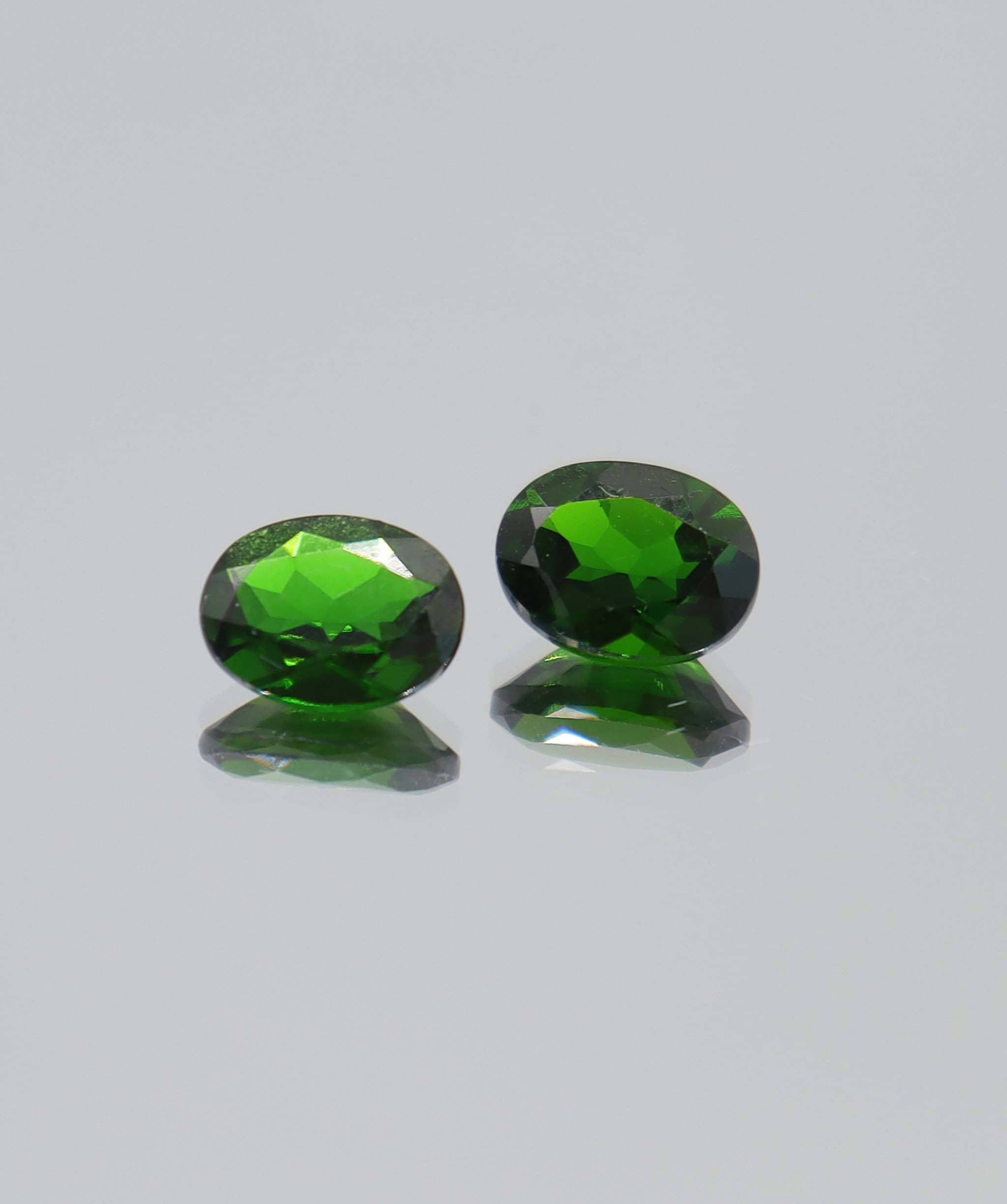 Luxury Promise 3.94ct Chrome Dioside Oval PAIR DXBCS5795