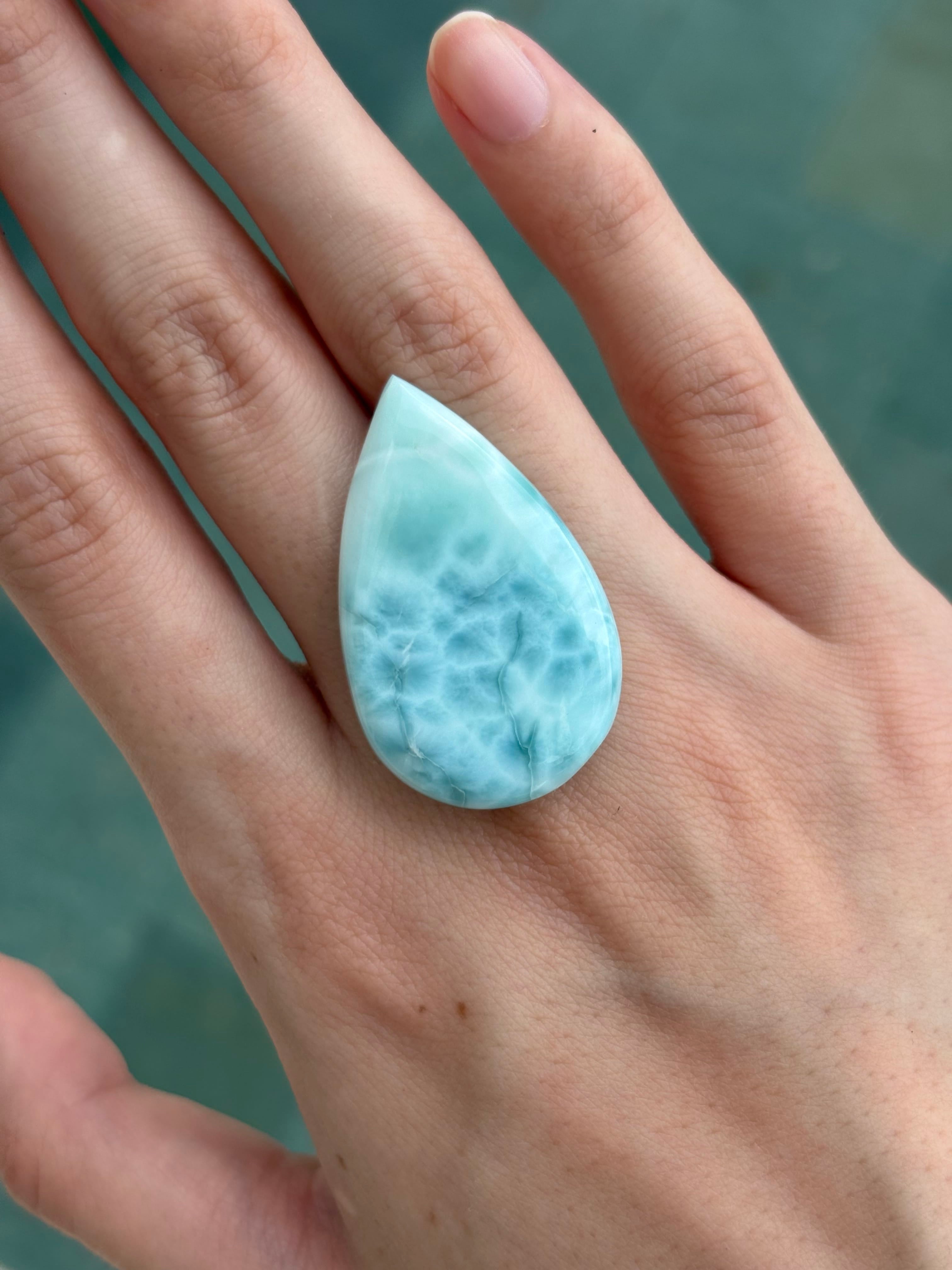 Luxury Promise 38.00ct Larimar Dominican Republic  DXBCS5166