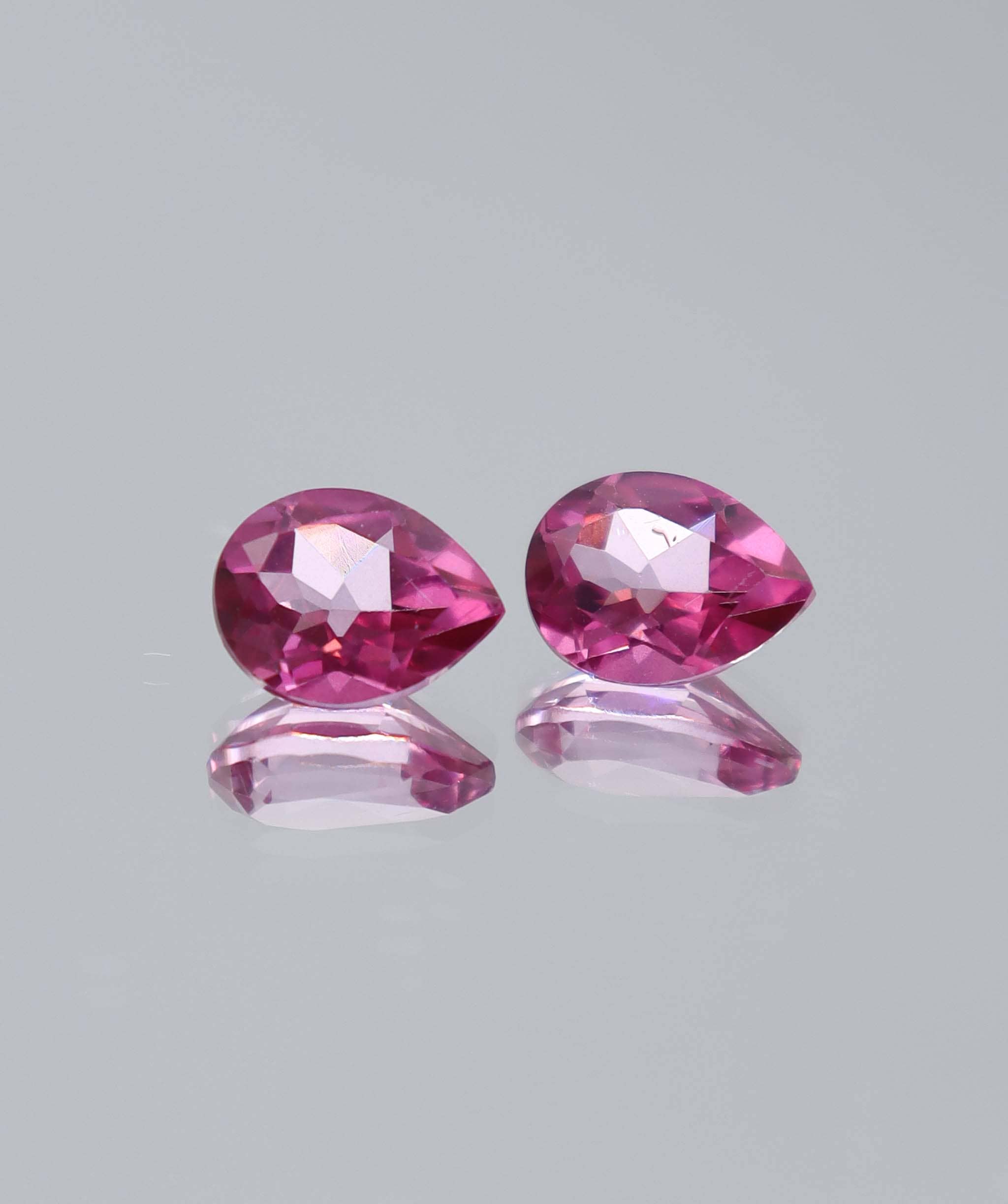 Luxury Promise 4.15ct Pink Topaz Pear PAIR DXBCS6047