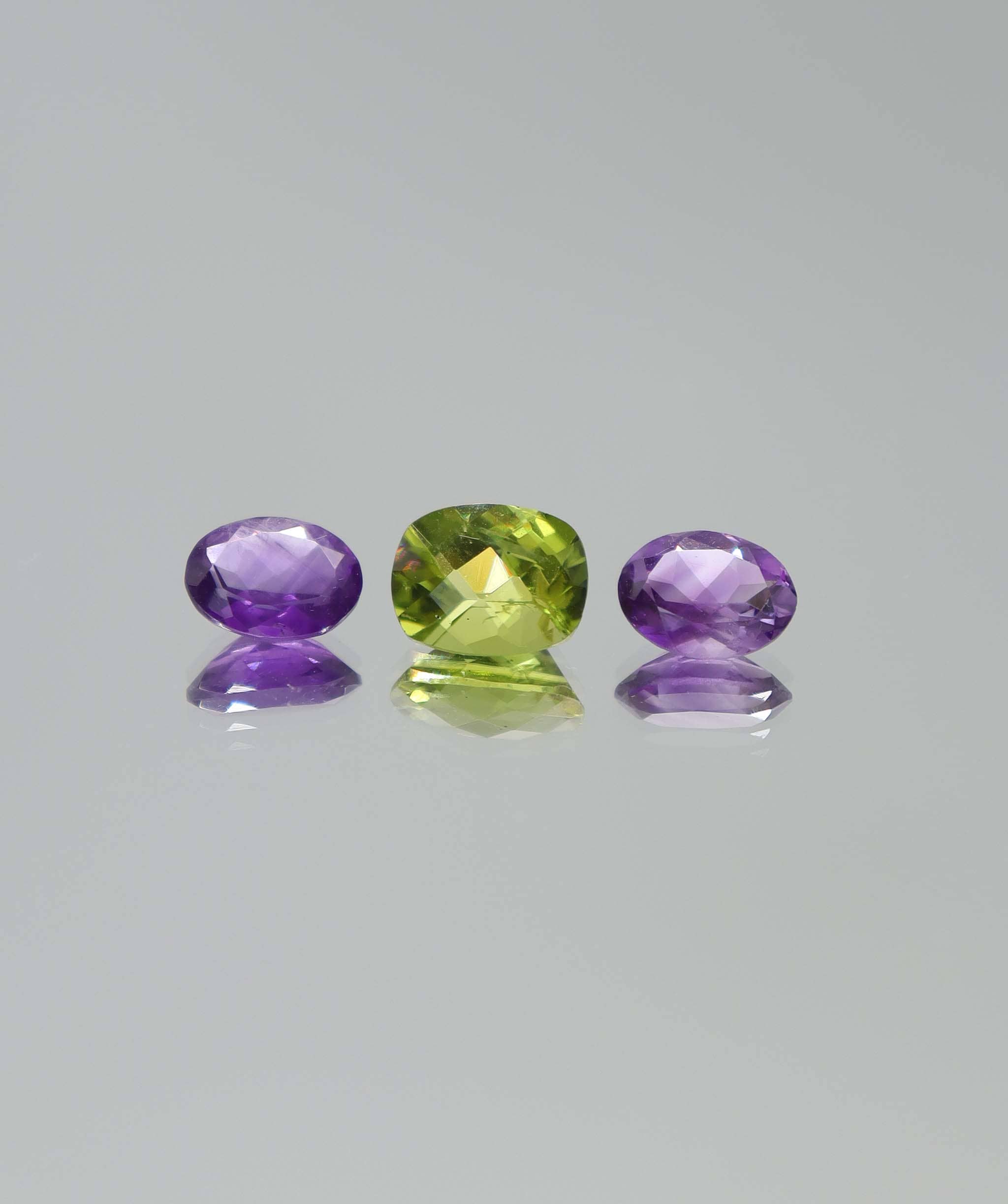 Luxury Promise 4.18ct Amethyst-peridot set DXBCS6166