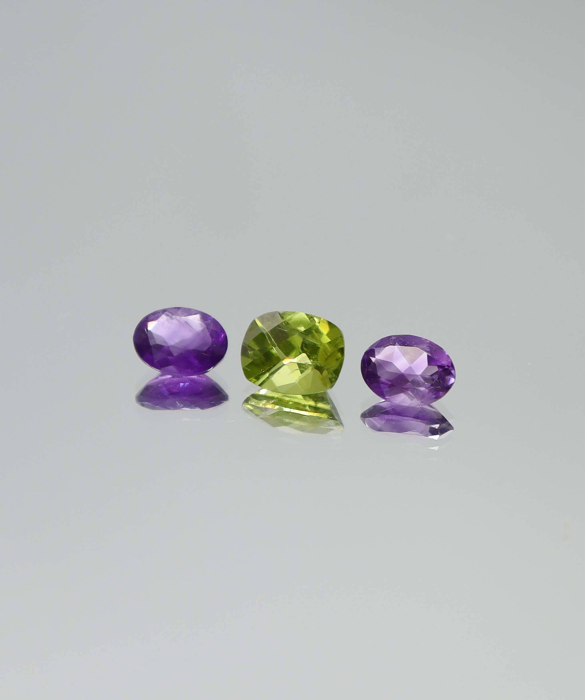 Luxury Promise 4.18ct Amethyst-peridot set DXBCS6166