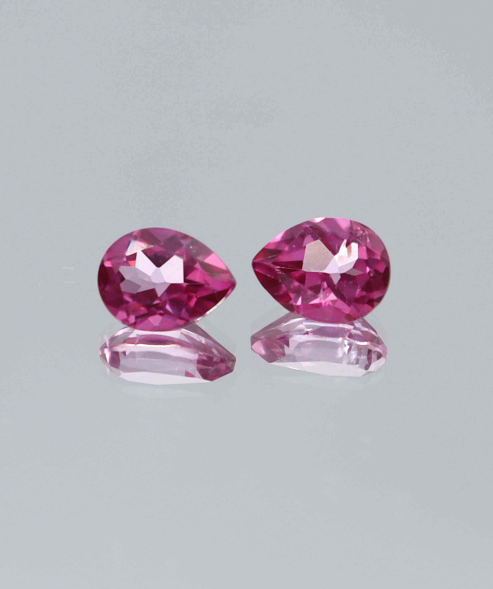 Luxury Promise 4.25ct Pink Topaz Pear PAIR DXBCS6046
