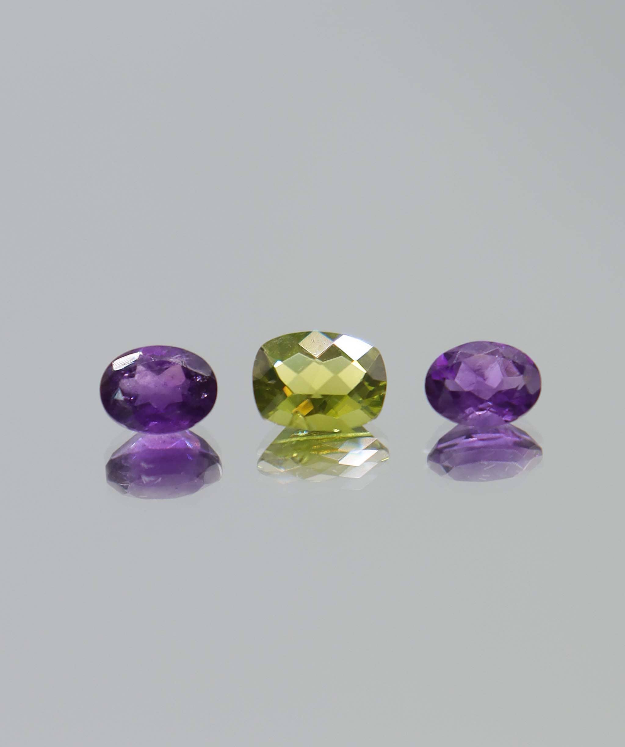 Luxury Promise 4.29ct Amethyst-peridot set DXBCS6150